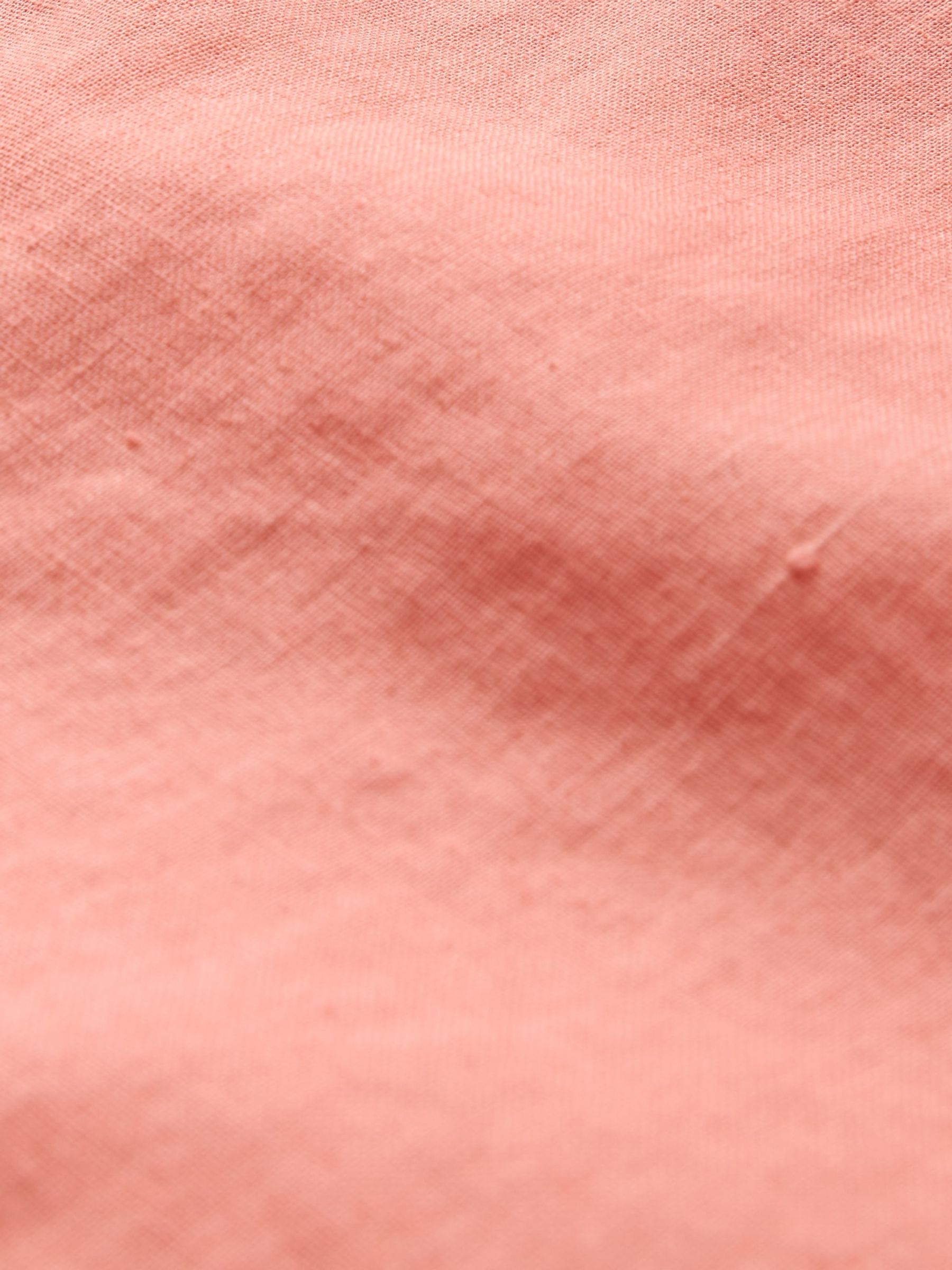 Coral Pink Linen-Cotton Shirt - Image 5 of 5