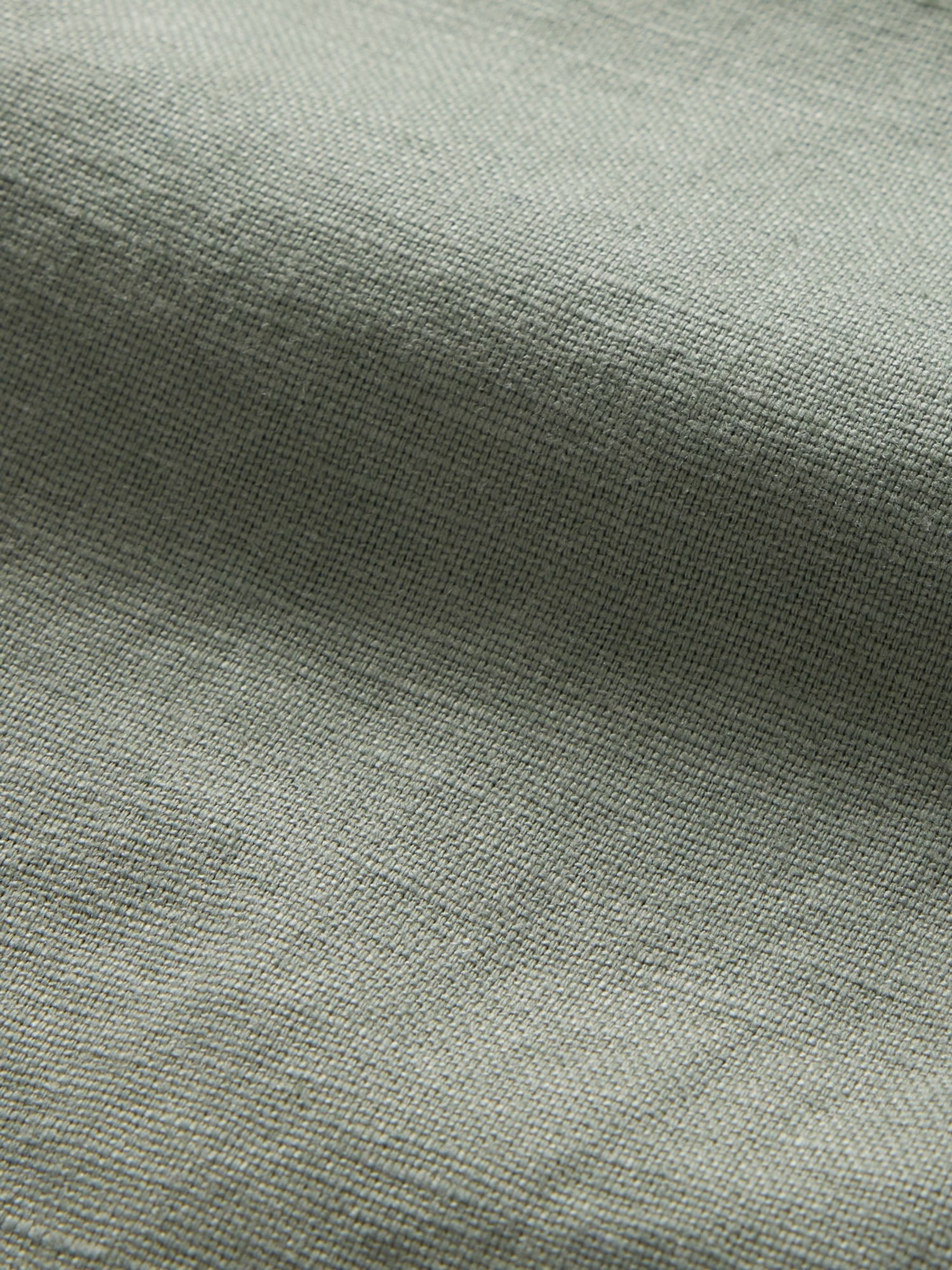 Green 8"" Linen-Cotton Chino Shorts - Image 5 of 5