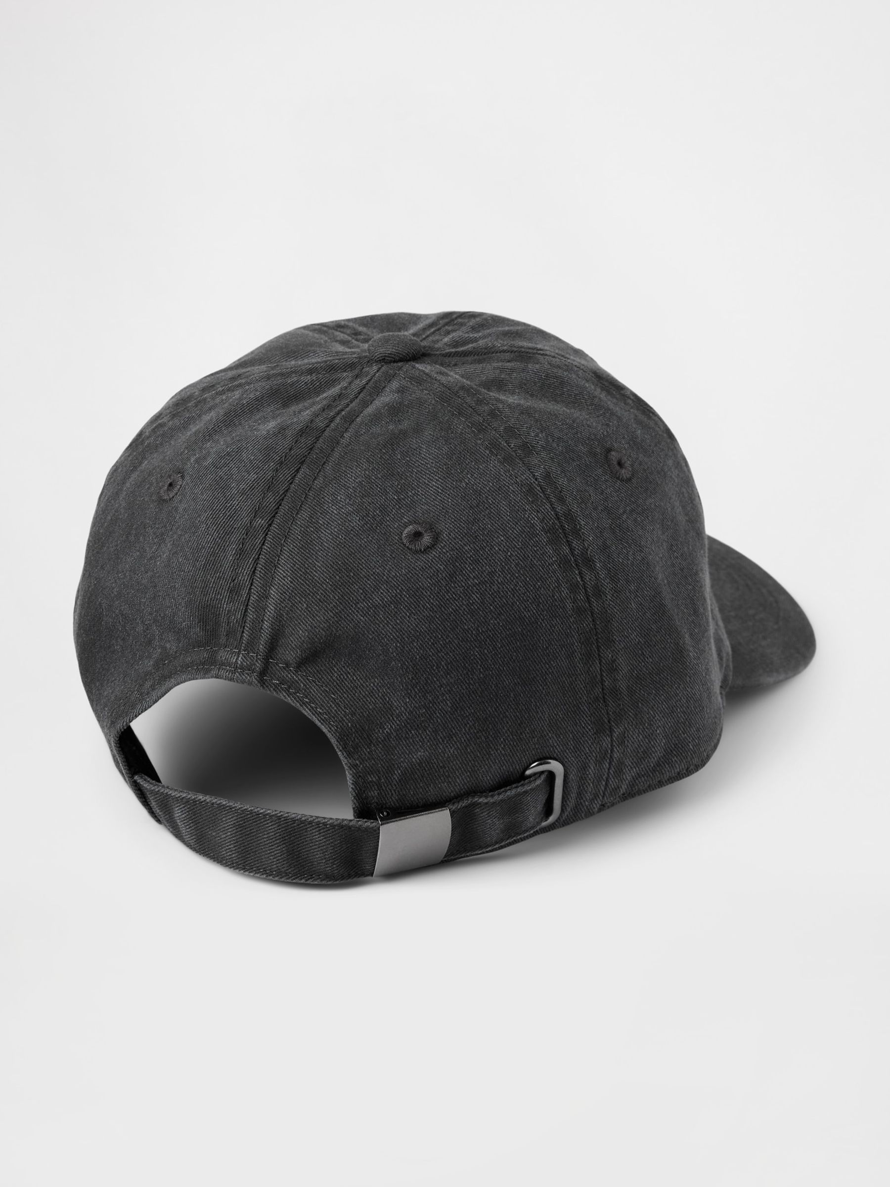 Black Adult Logo Cotton Baseball Hat - Image 2 of 2