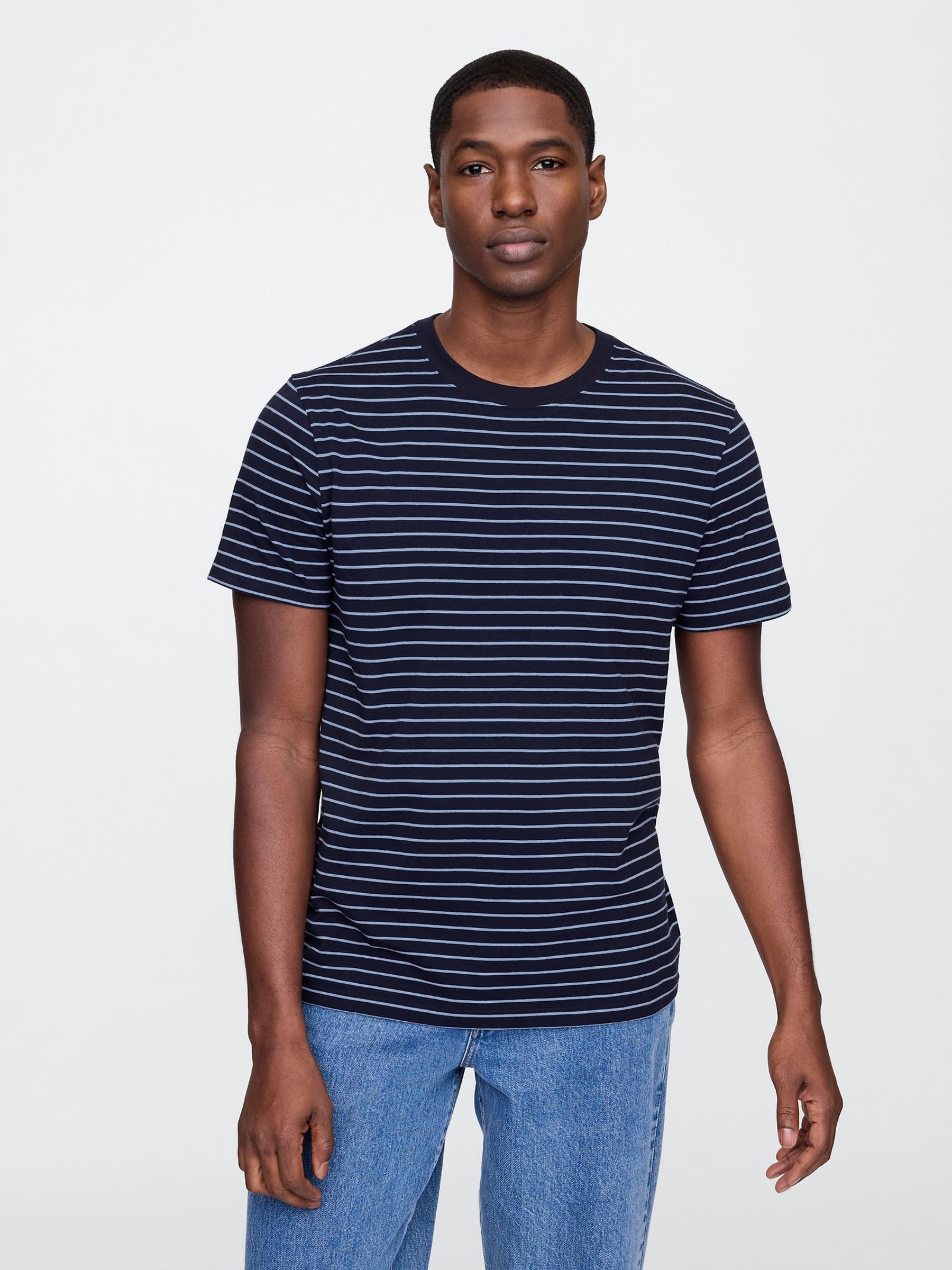 Blue Stripe Everyday T-Shirt - Image 1 of 5