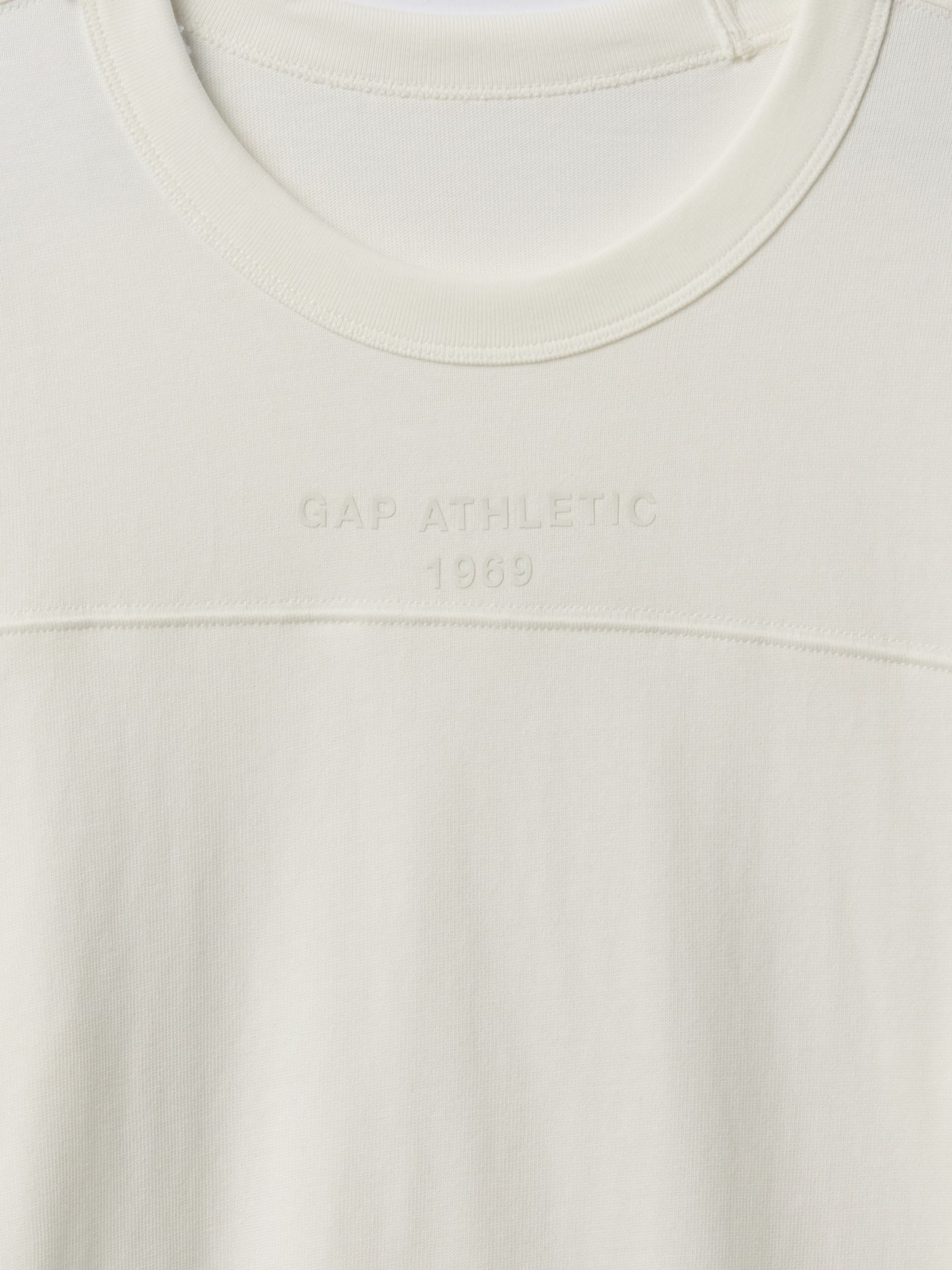 Cream Oversized Athletic Logo T-Shirt - Image 5 of 5