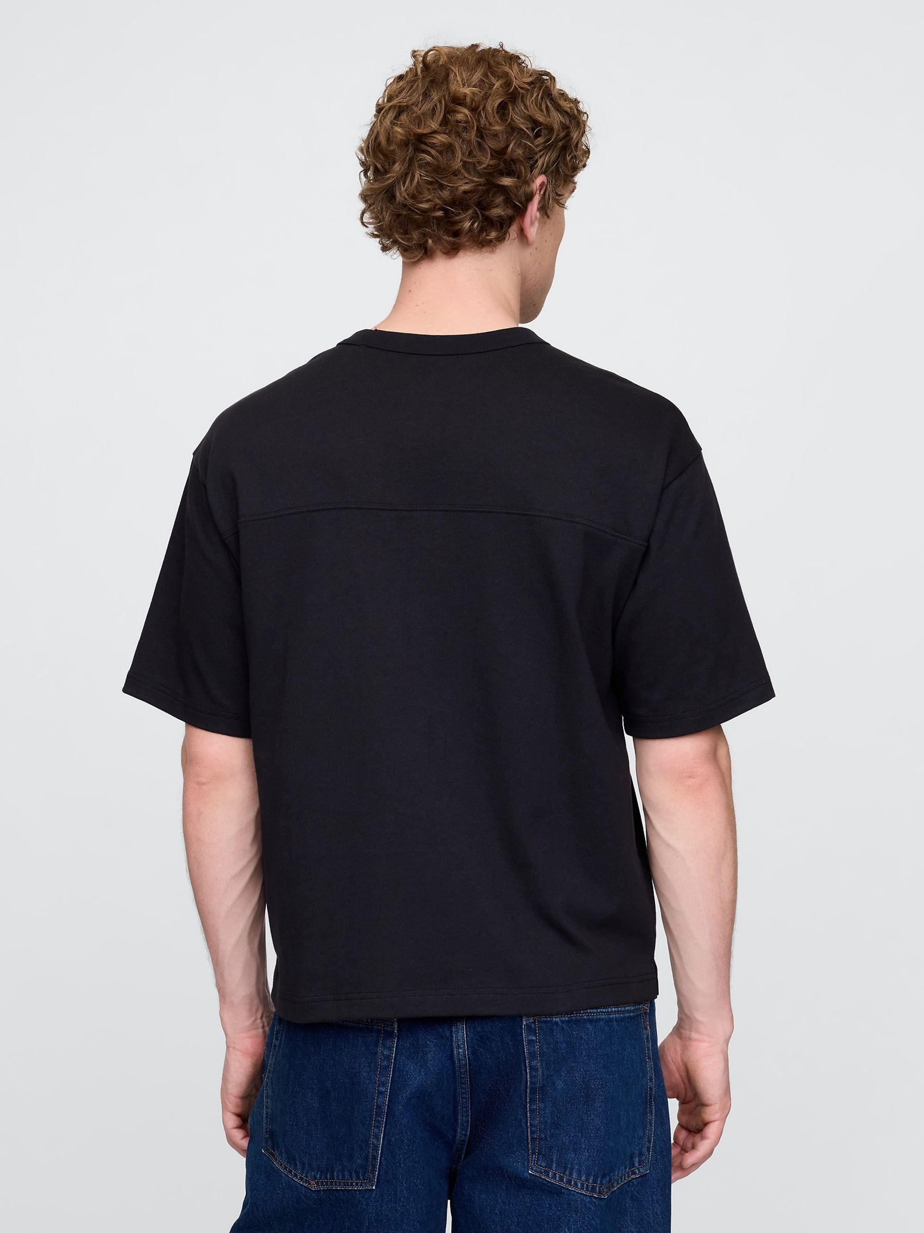 Black Oversized Athletic Logo T-Shirt - Image 2 of 5