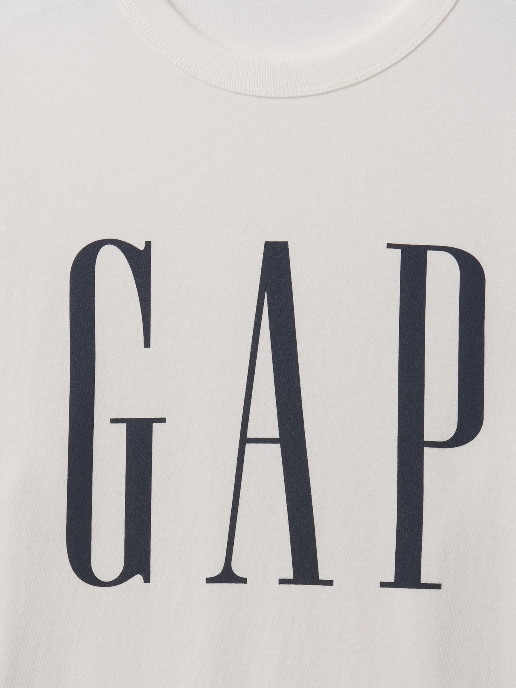 White Logo Graphic Oversized Long Sleeve Crew Neck T-Shirt - Image 2 of 2