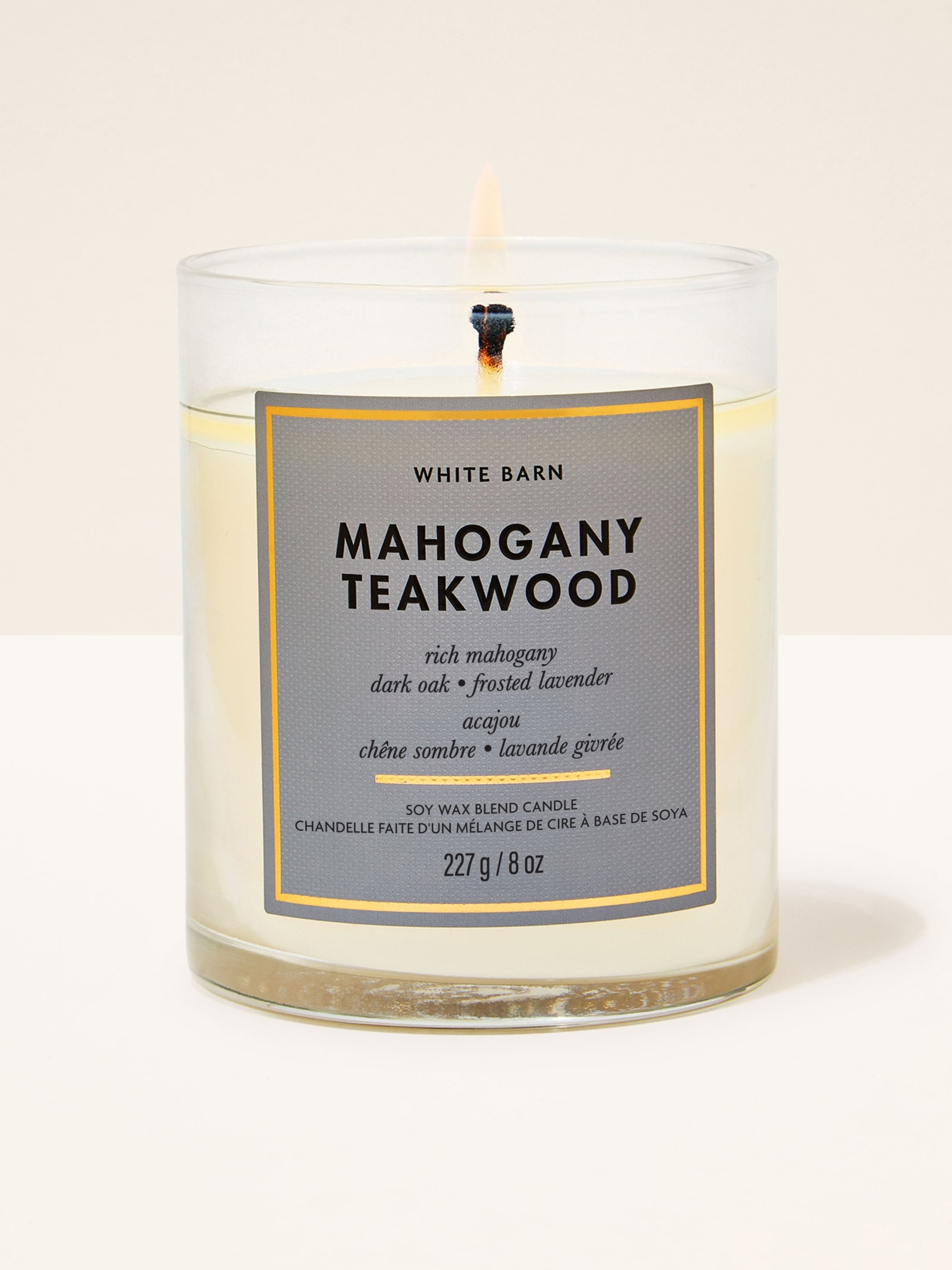Mahogany Teakwood Single Wick Candle 227g - Image 1 of 2 Mahogany Teakwood Single Wick Candle 227g - Image 1 of 2