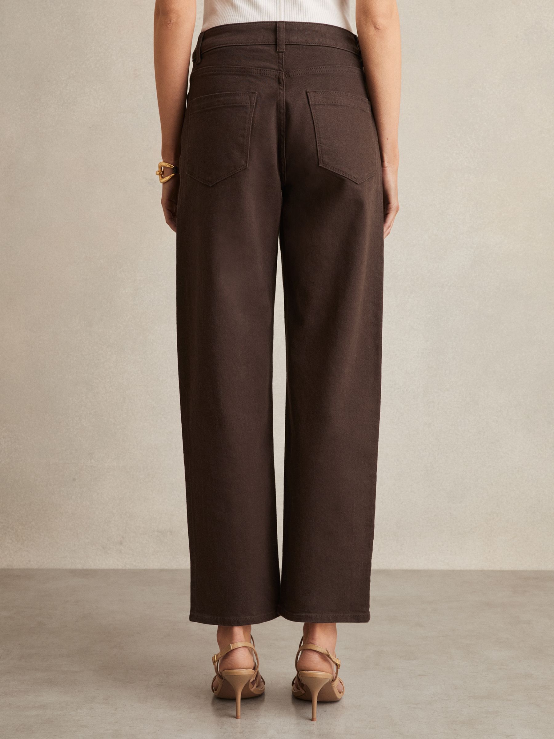Mid Rise Straight Leg Jeans in Chocolate - Image 6 of 6