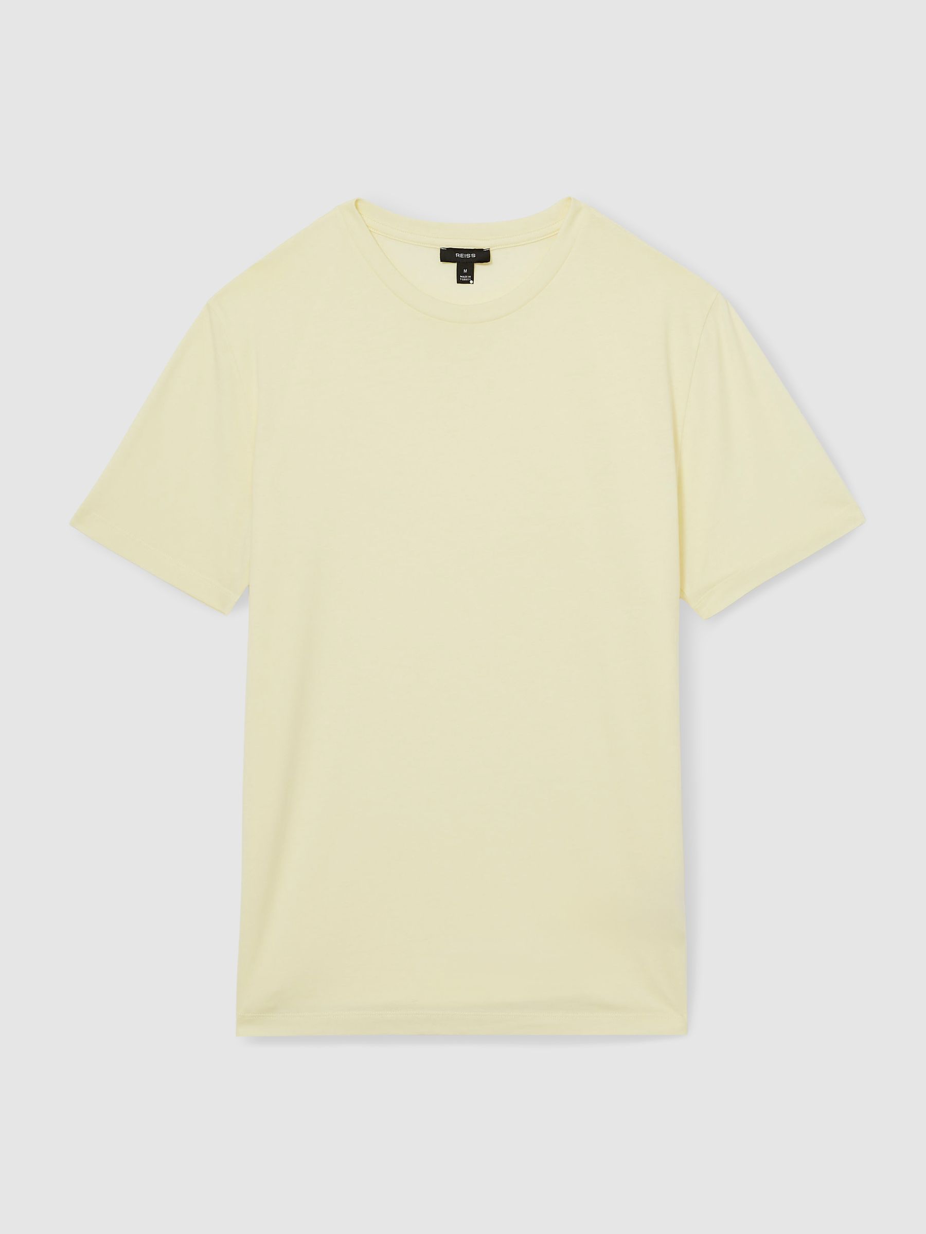 Crew Neck T-Shirt in Lemon Yellow - Image 2 of 5