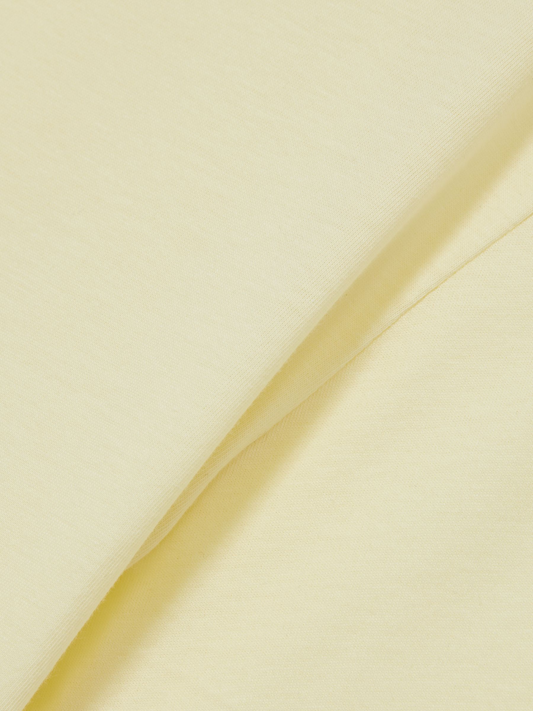 Crew Neck T-Shirt in Lemon Yellow - Image 5 of 5