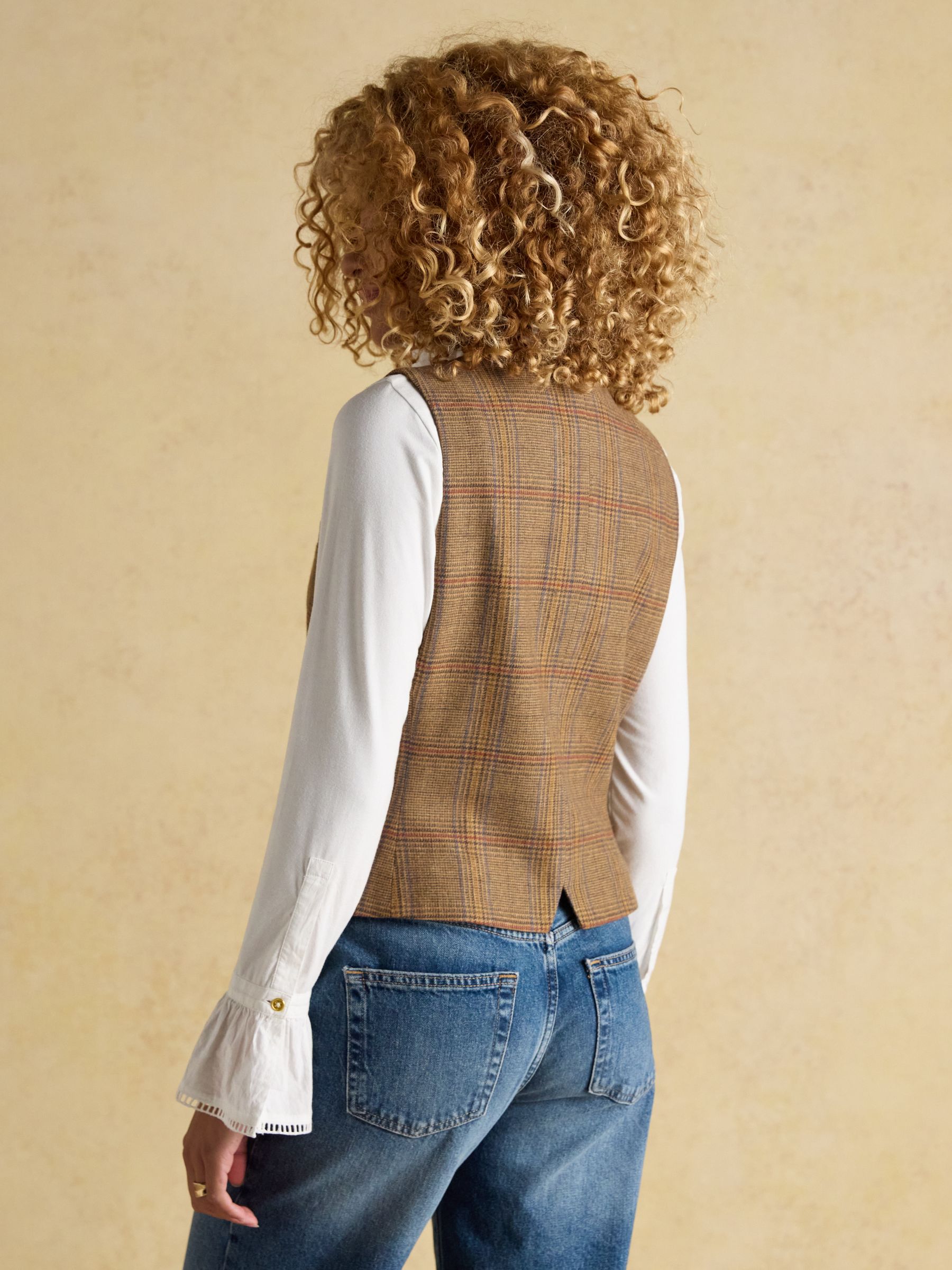 トップス pois Tweed vest Tweed_Vest_Burgundy__32472.