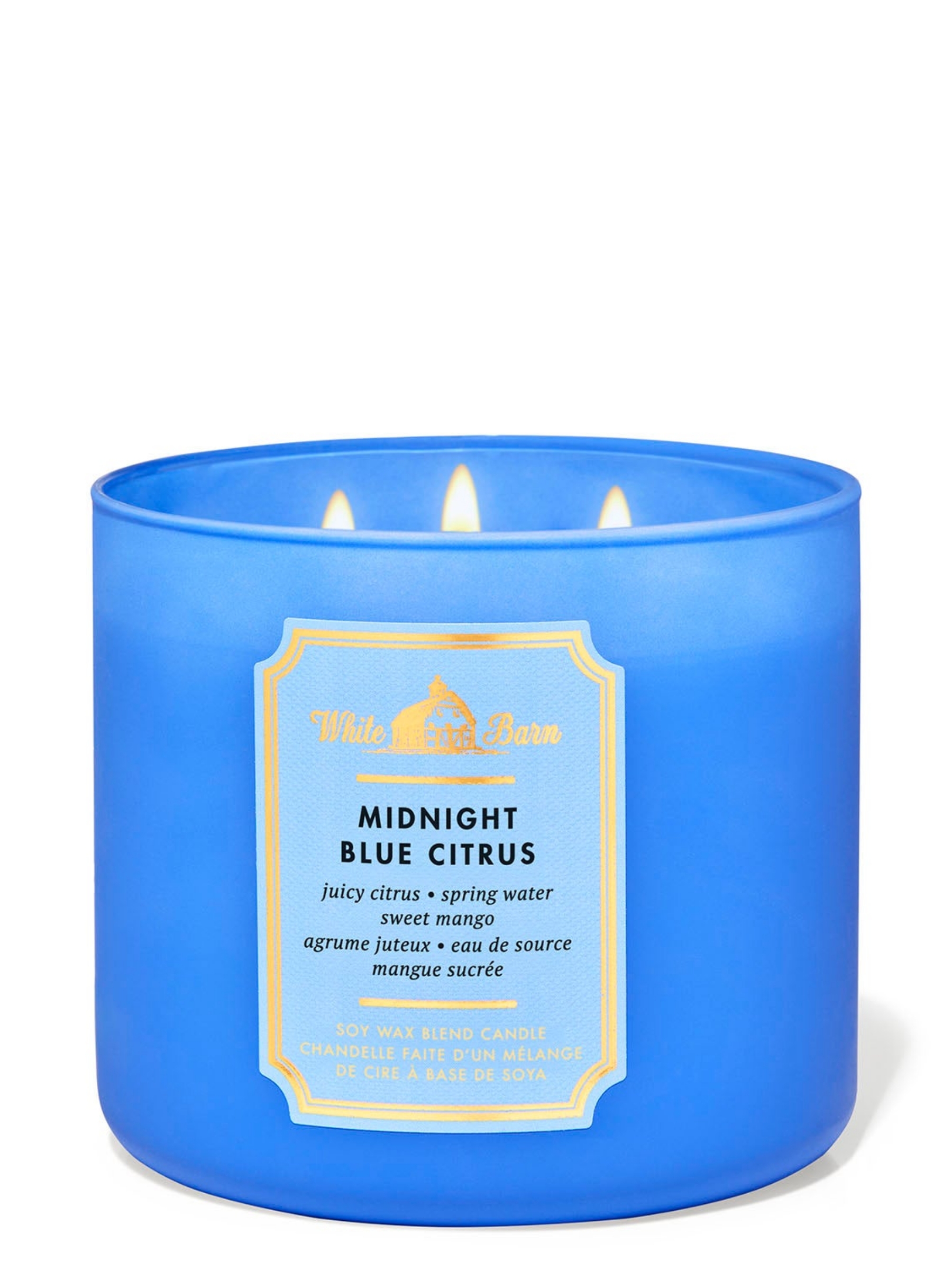 Midnght Blue Citrus Candle 411g 3 Wick - Image 1 of 1