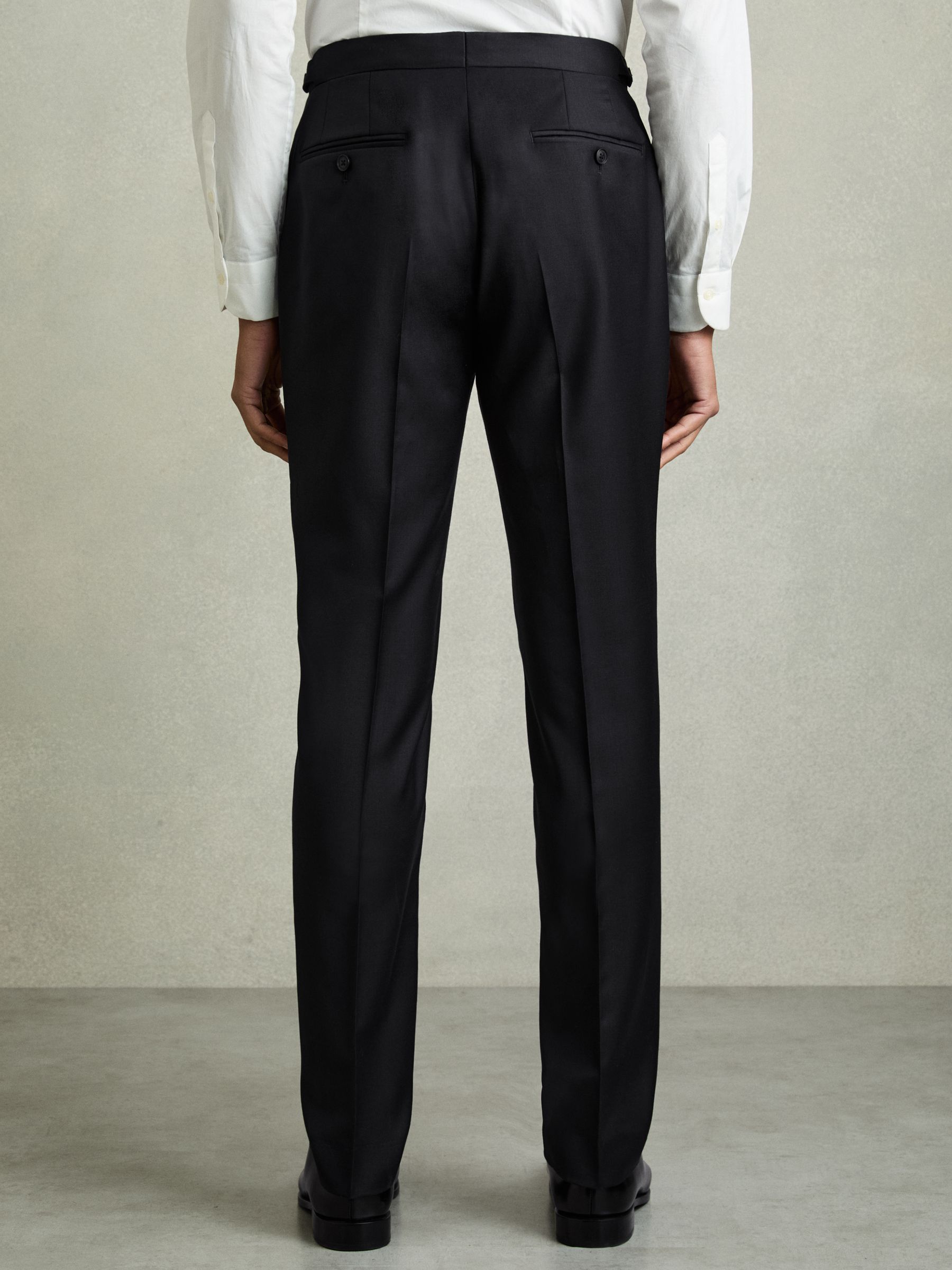 Wool-Blend Slim-Fit Suit Trousers in Navy - Image 6 of 8
