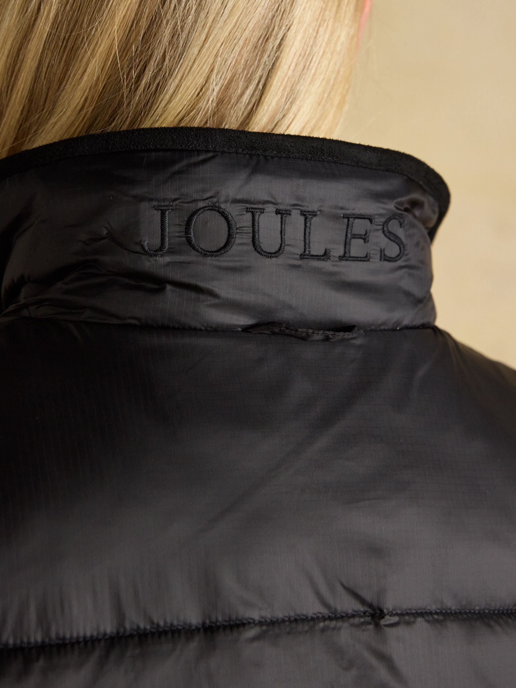 Reversible Faux Fur Black & Brown Padded Gilet - Image 10 of 11