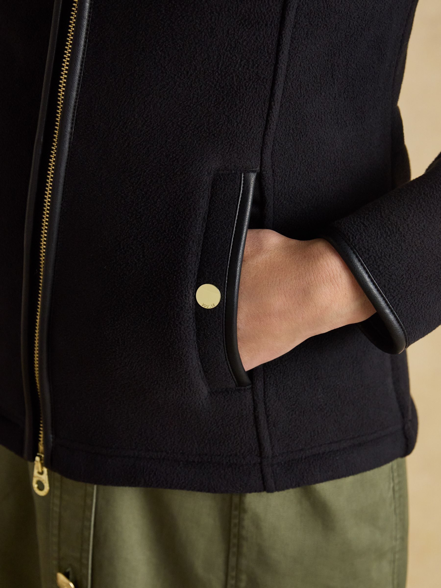 Heritage Black Regular Zip Through Fleece - Image 7 of 10