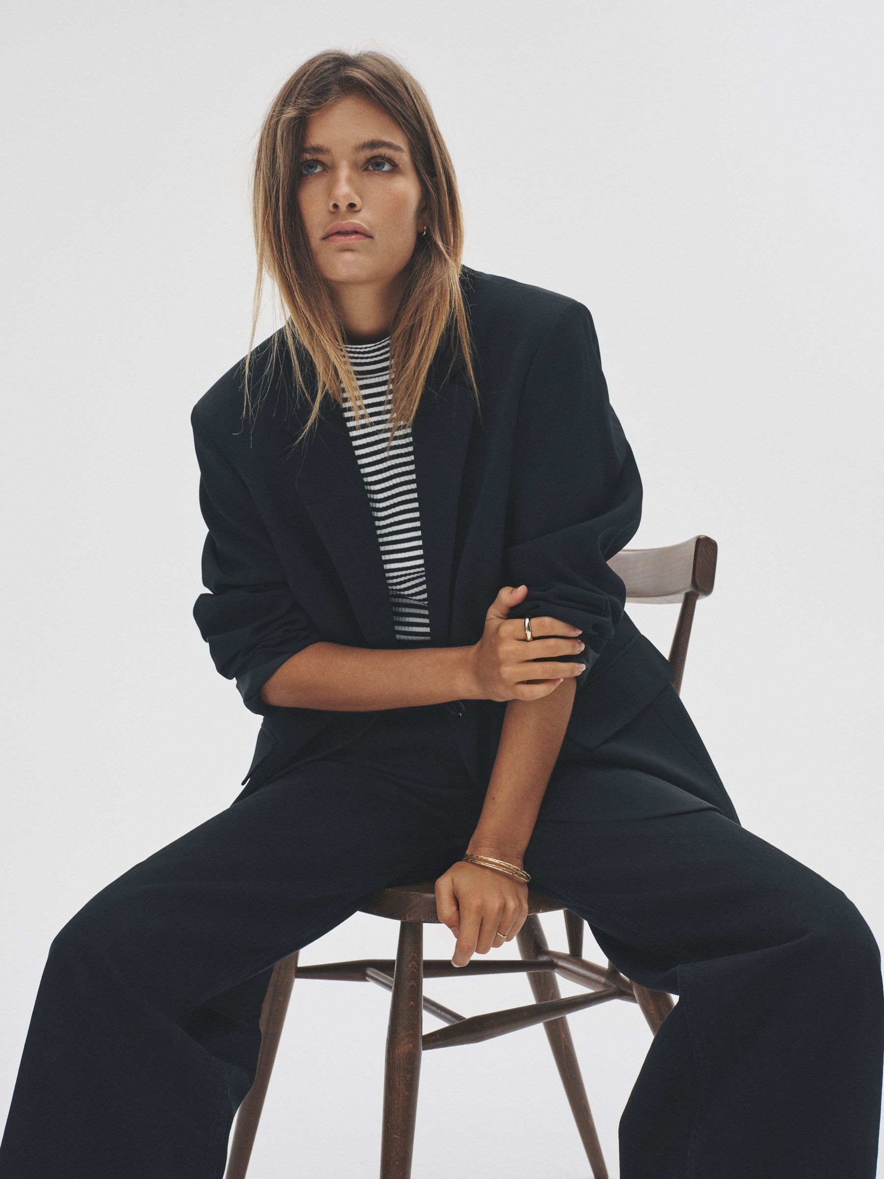 Black - Single Breasted Blazer - Image 5 of 9