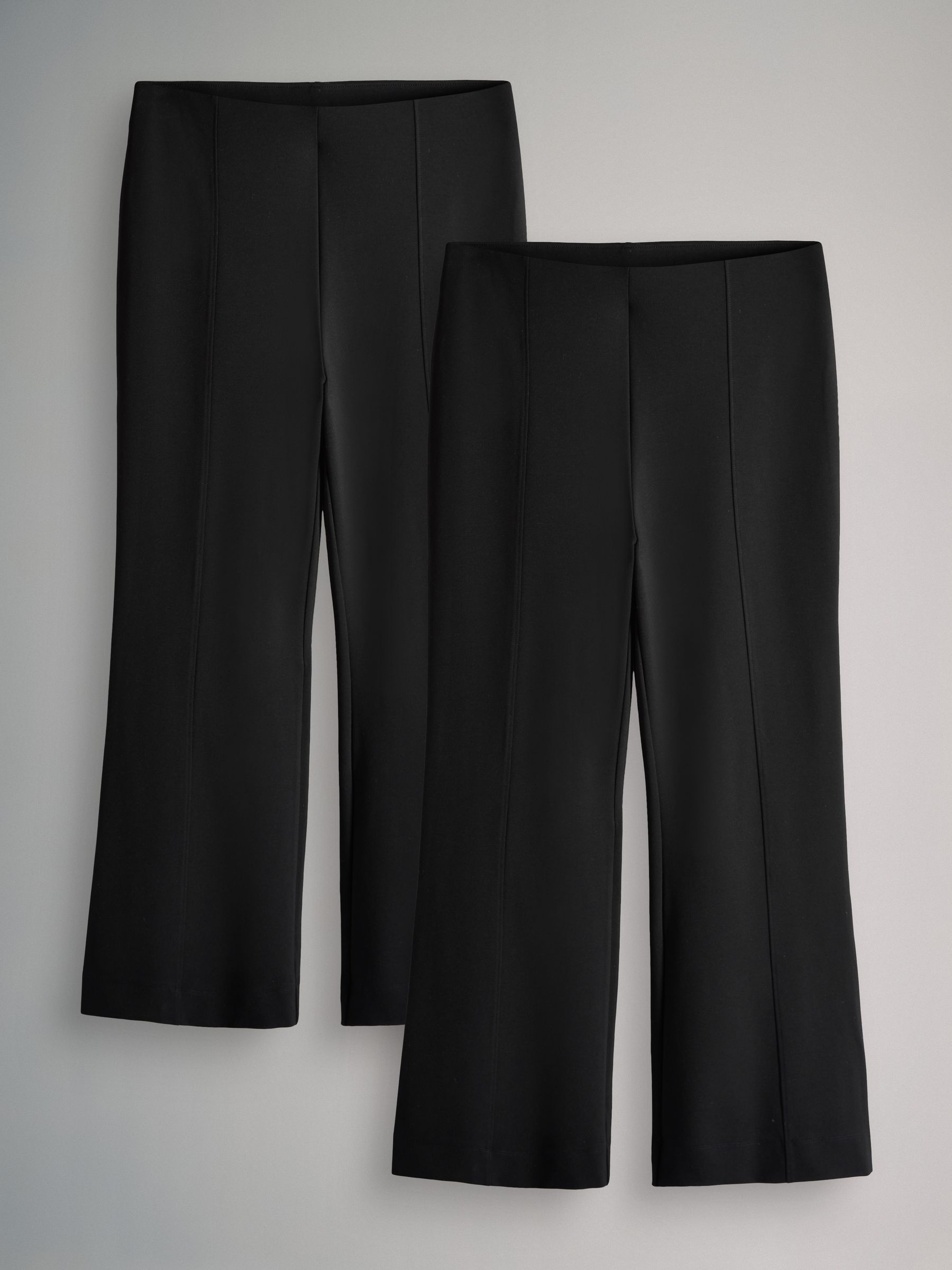 2 Pack Ponte Wide Leg Trousers - Image 2 of 11