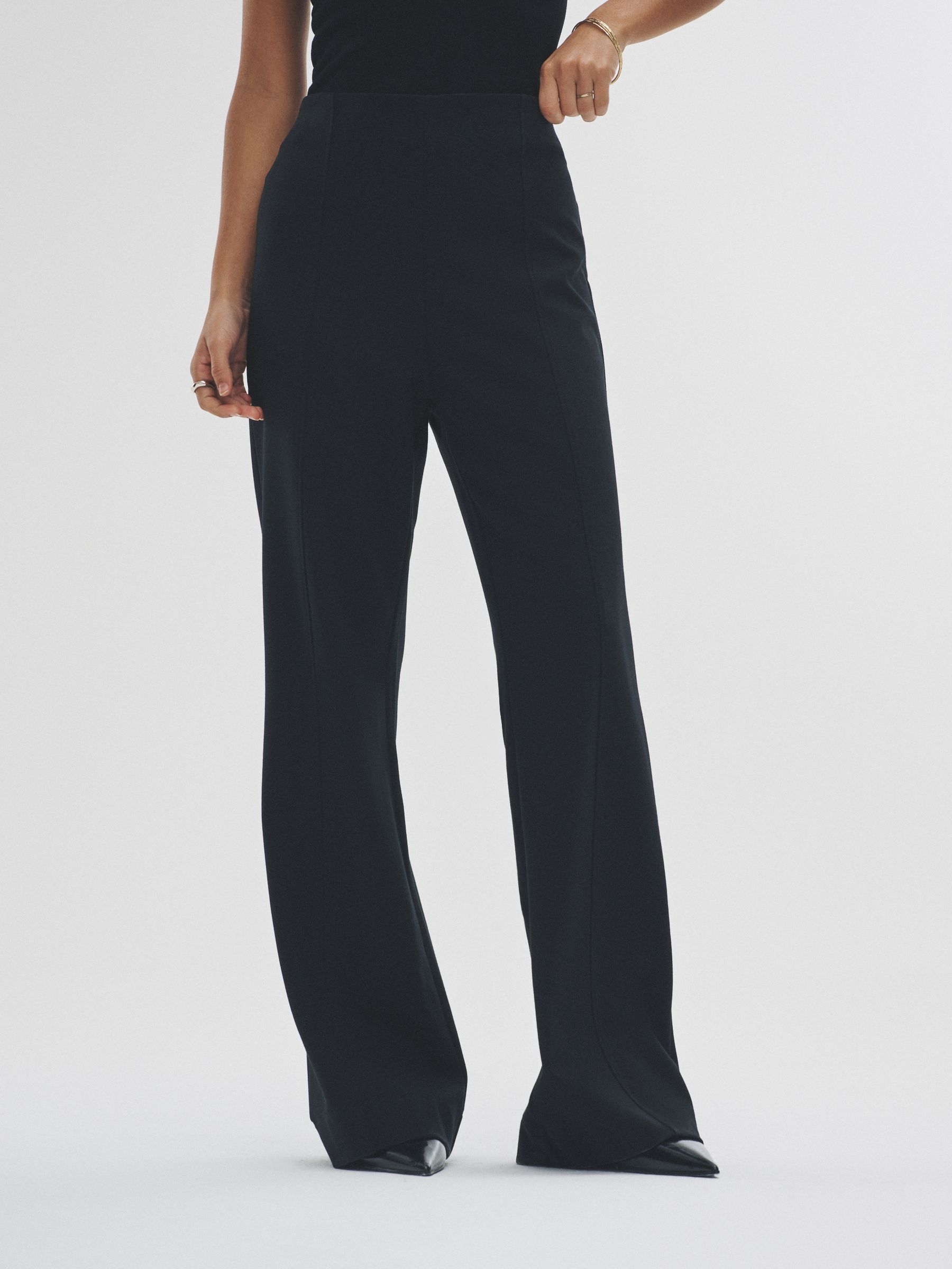 2 Pack Ponte Wide Leg Trousers - Image 4 of 11