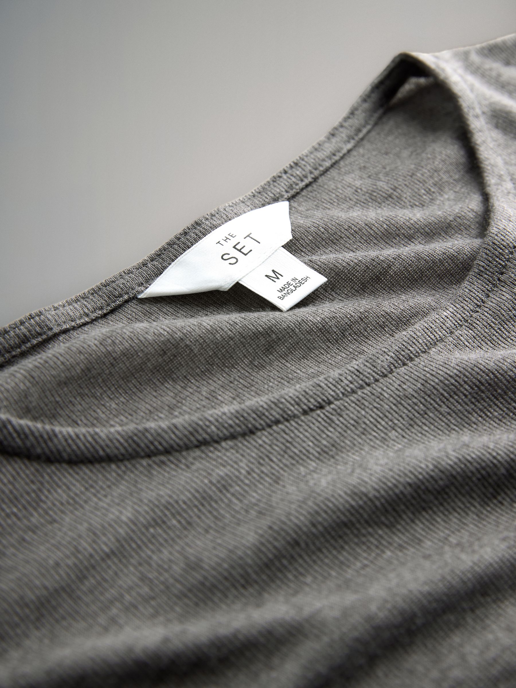 Black/Grey/White - 3 Pack Sheer Long Sleeve T-Shirts - Image 6 of 6 Black/Grey/White - 3 Pack Sheer Long Sleeve T-Shirts - Image 6 of 6