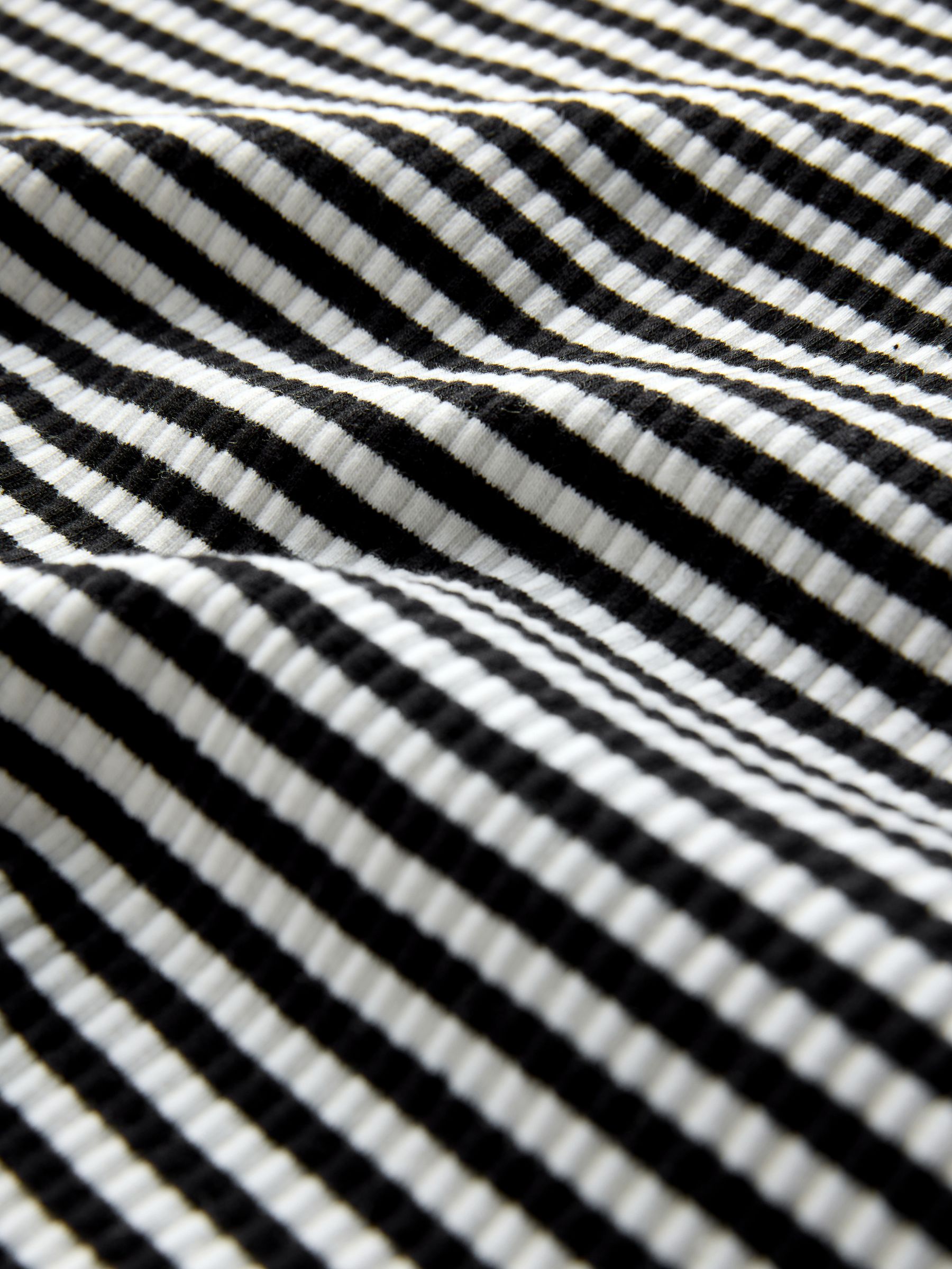 Black/Grey Marl/Stripe 3 Pack Roll Neck Ribbed Vests - Image 6 of 6 Black/Grey Marl/Stripe 3 Pack Roll Neck Ribbed Vests - Image 6 of 6