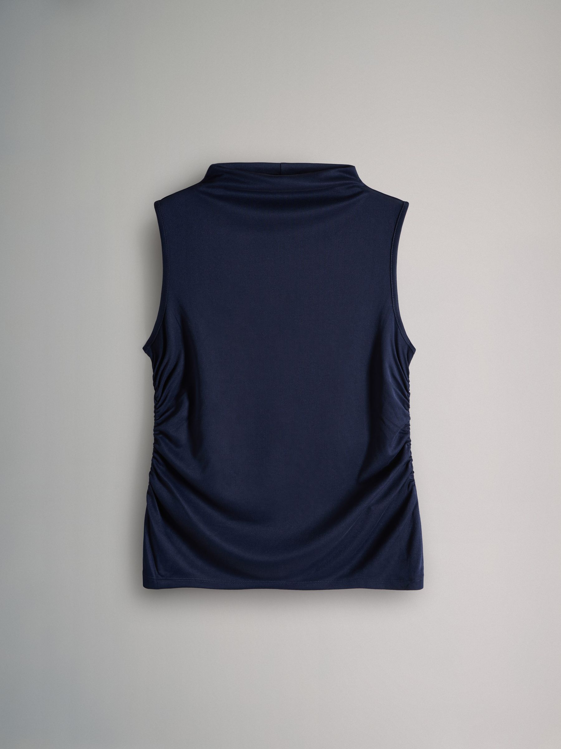 White/Light Brown/Navy - 3 Pack Soft Touch Drape Sleeveless Tops - Image 2 of 6