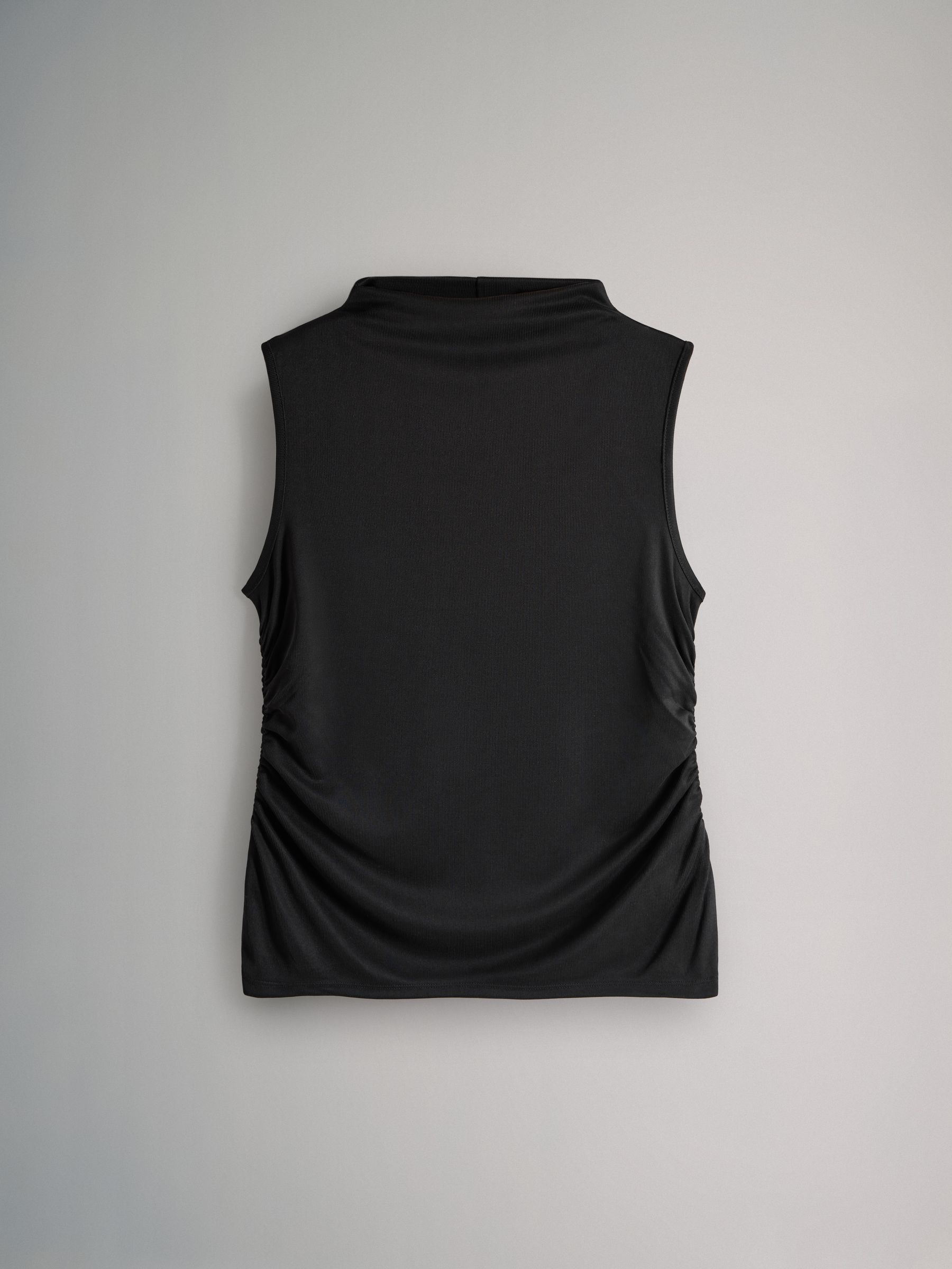 Black/Taupe Brown/Grey - 3 Pack Soft Touch Drape Sleeveless Tops - Image 11 of 13