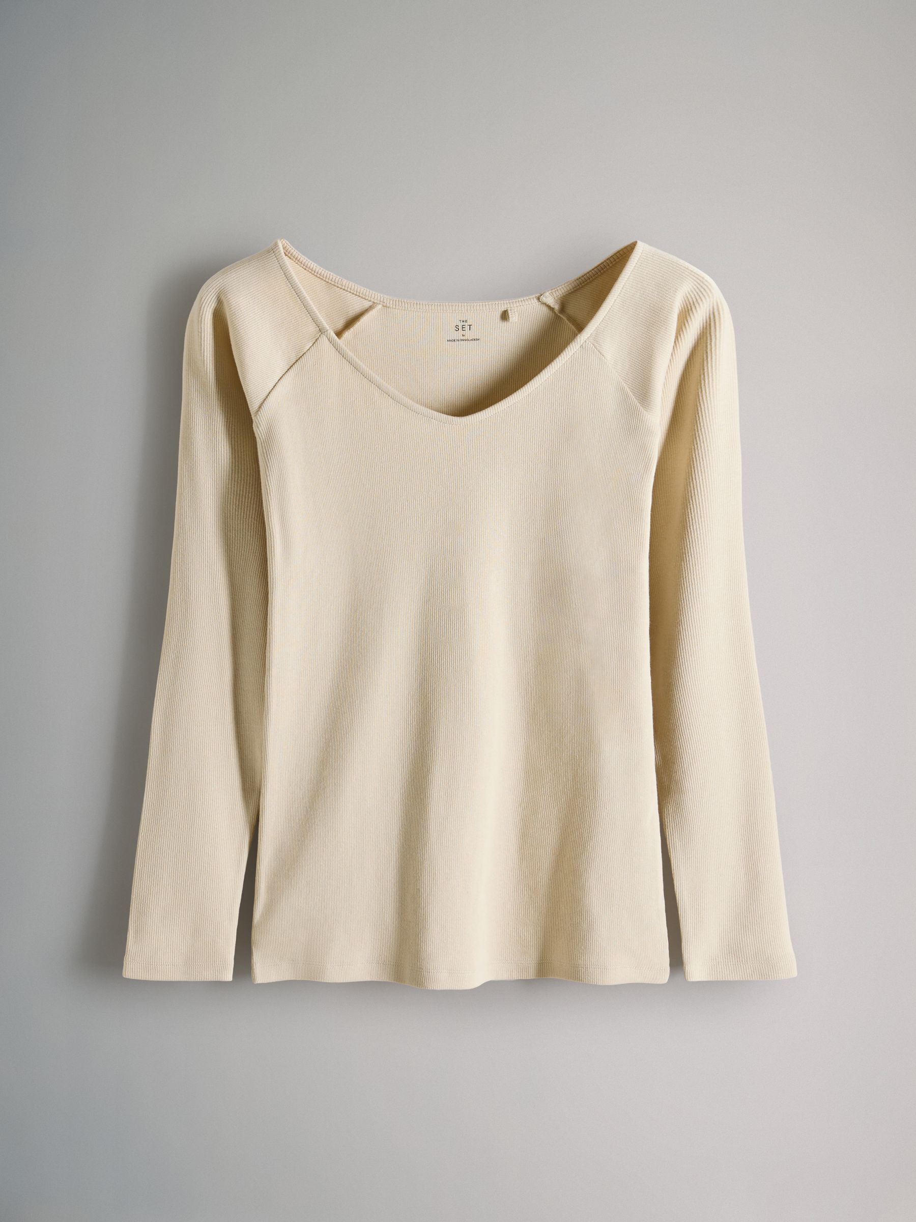 3 Pack Deep V-Neck Ribbed Long Sleeve Tops - Image 10 of 12