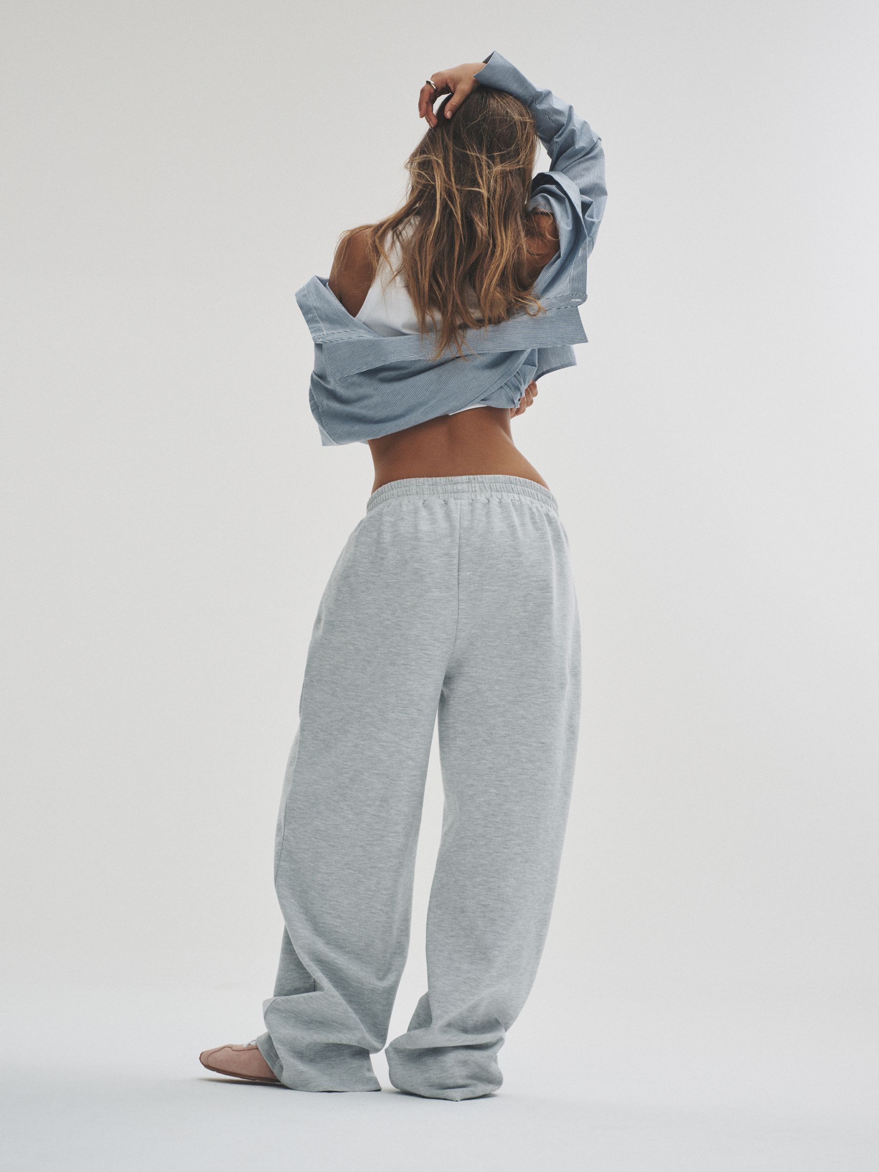 Navy/Grey Marl - 2 Pack Heavyweight Premium Pleat Front Jersey Trousers - Image 10 of 14