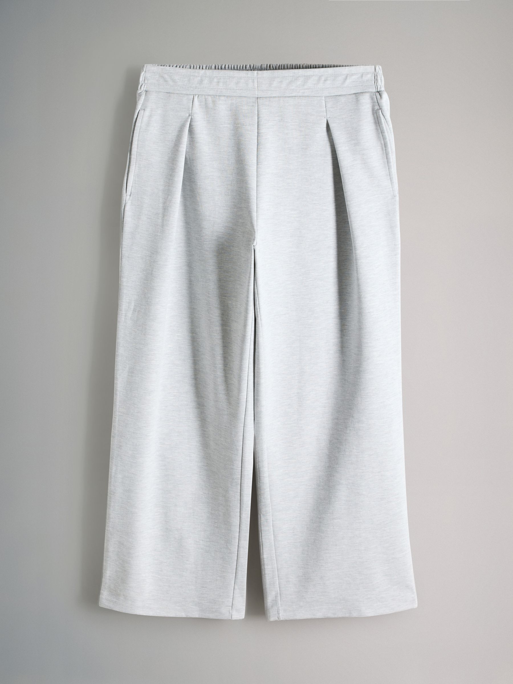 Navy/Grey Marl - 2 Pack Heavyweight Premium Pleat Front Jersey Trousers - Image 11 of 14