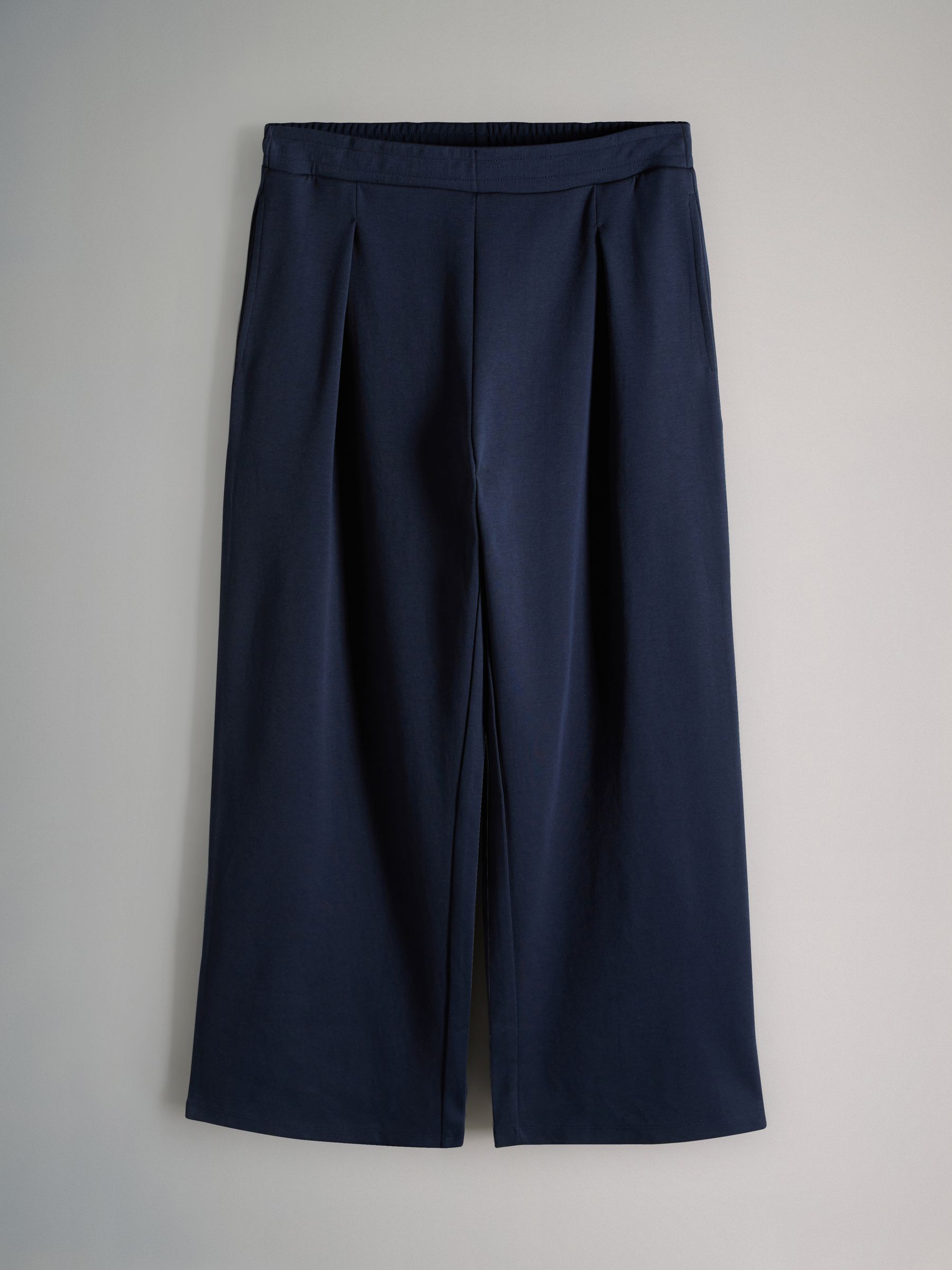 Navy/Grey Marl - 2 Pack Heavyweight Premium Pleat Front Jersey Trousers - Image 12 of 14