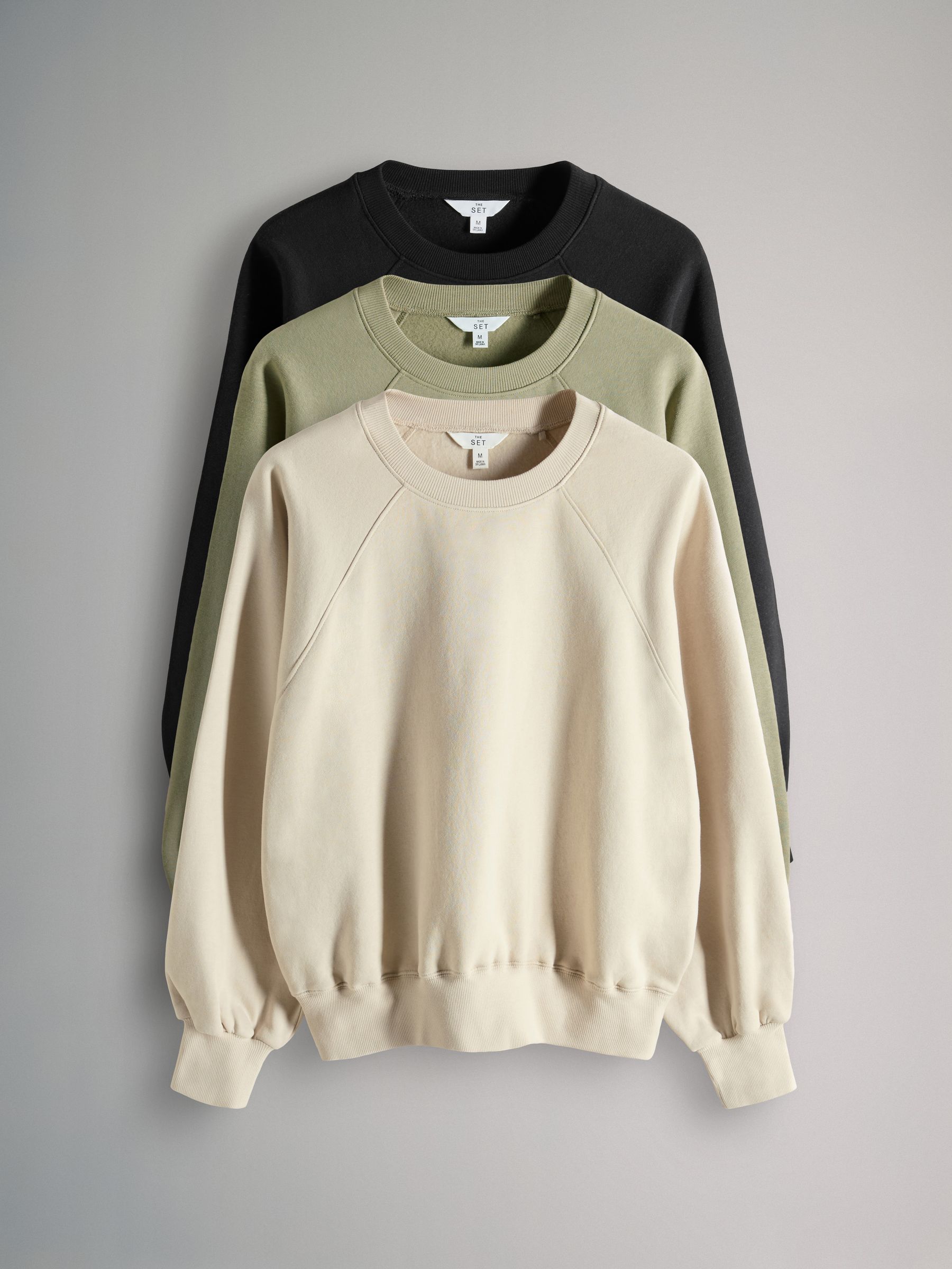 3 Pack Raglan Crew Neck Sweatshirt - Image 1 of 6