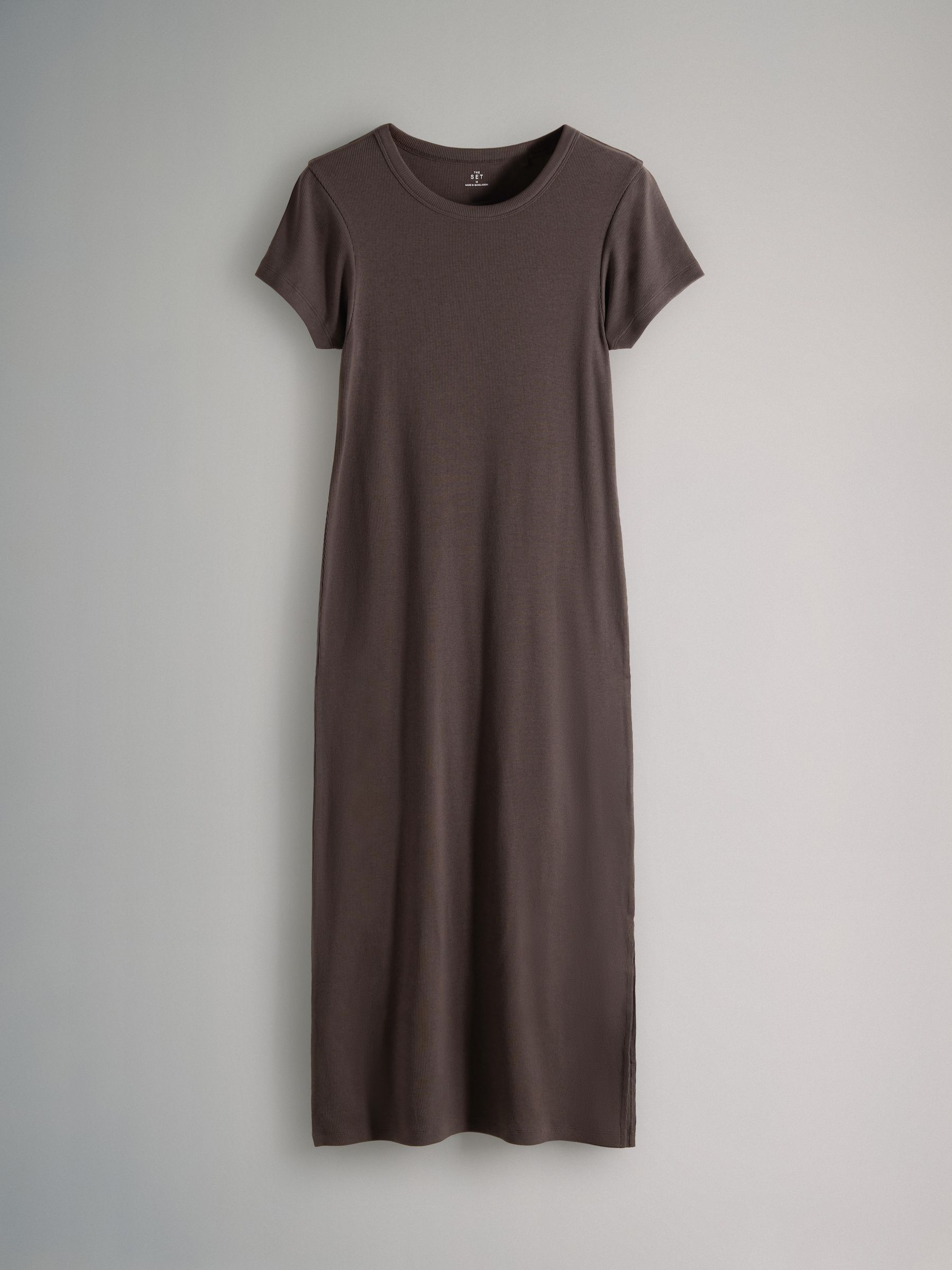 3 Pack Short Sleeve Ribbed Midi Dresses - Image 7 of 11