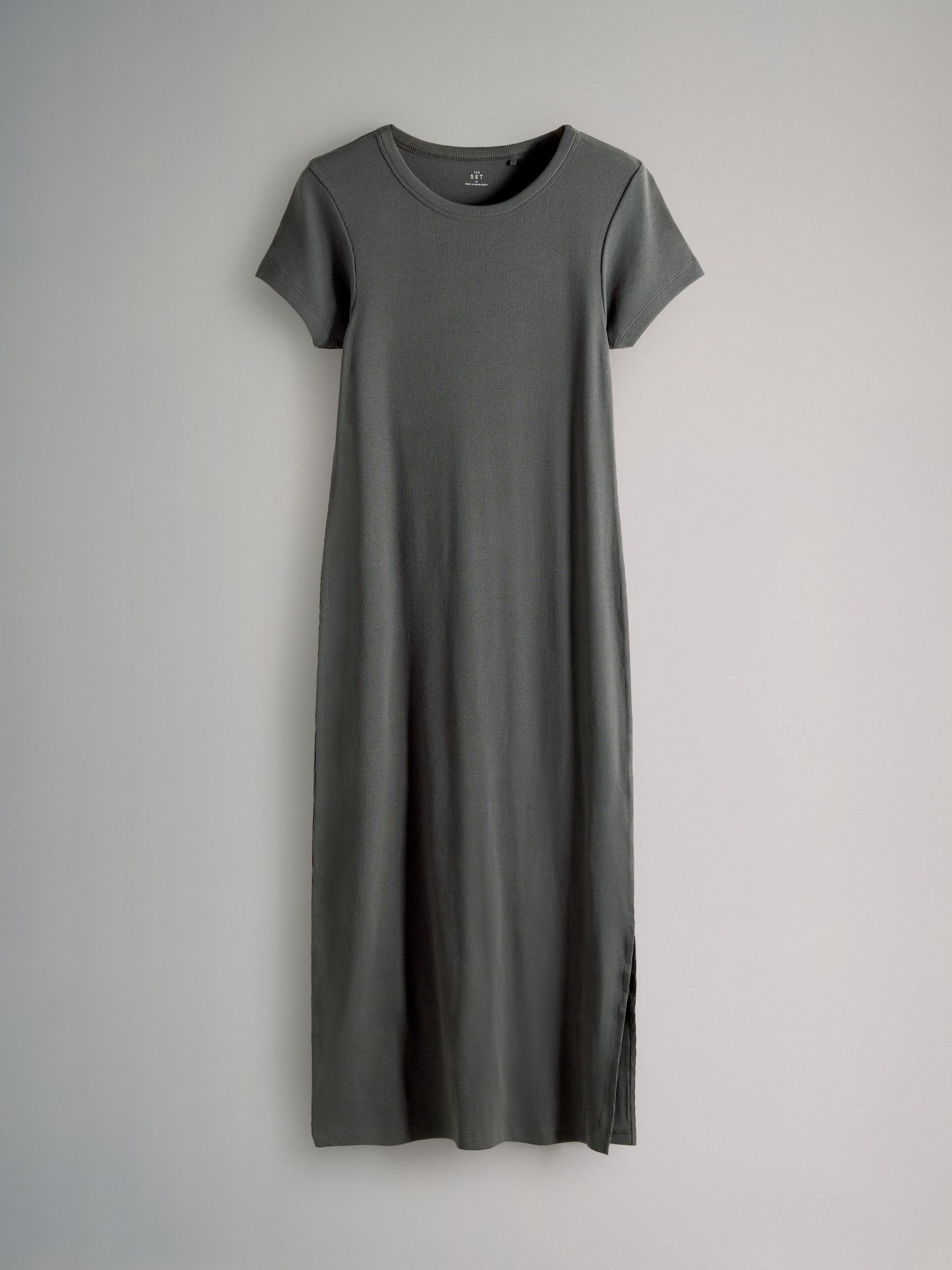 3 Pack Short Sleeve Ribbed Midi Dresses - Image 8 of 11