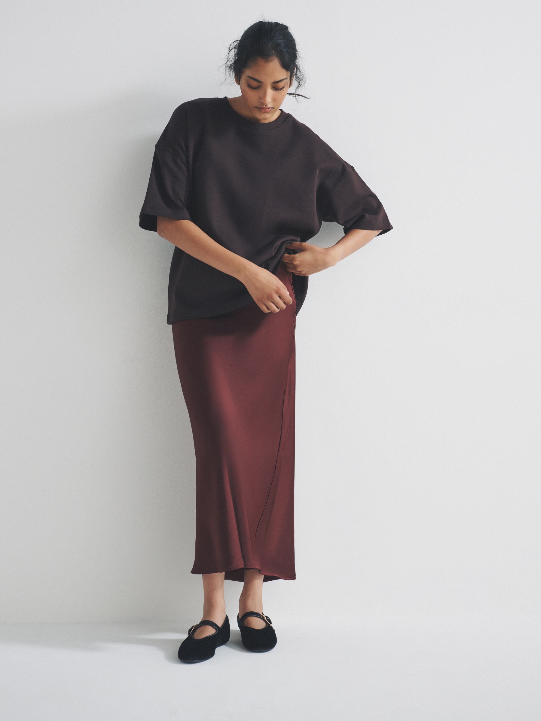 2 Pack Satin Midi Skirts - Image 1 of 10