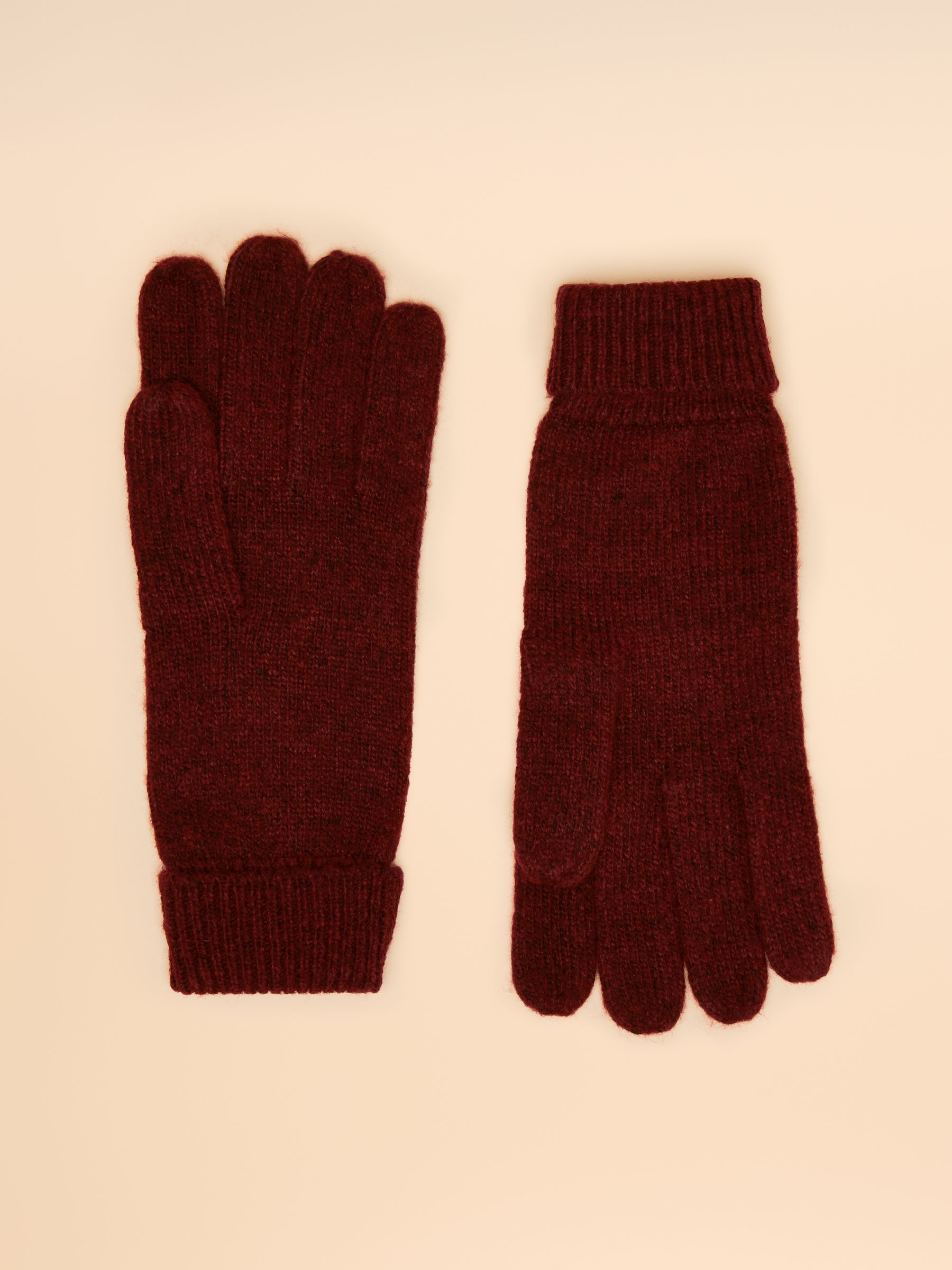 Rosa Burgundy Red Gloves - Image 2 of 3