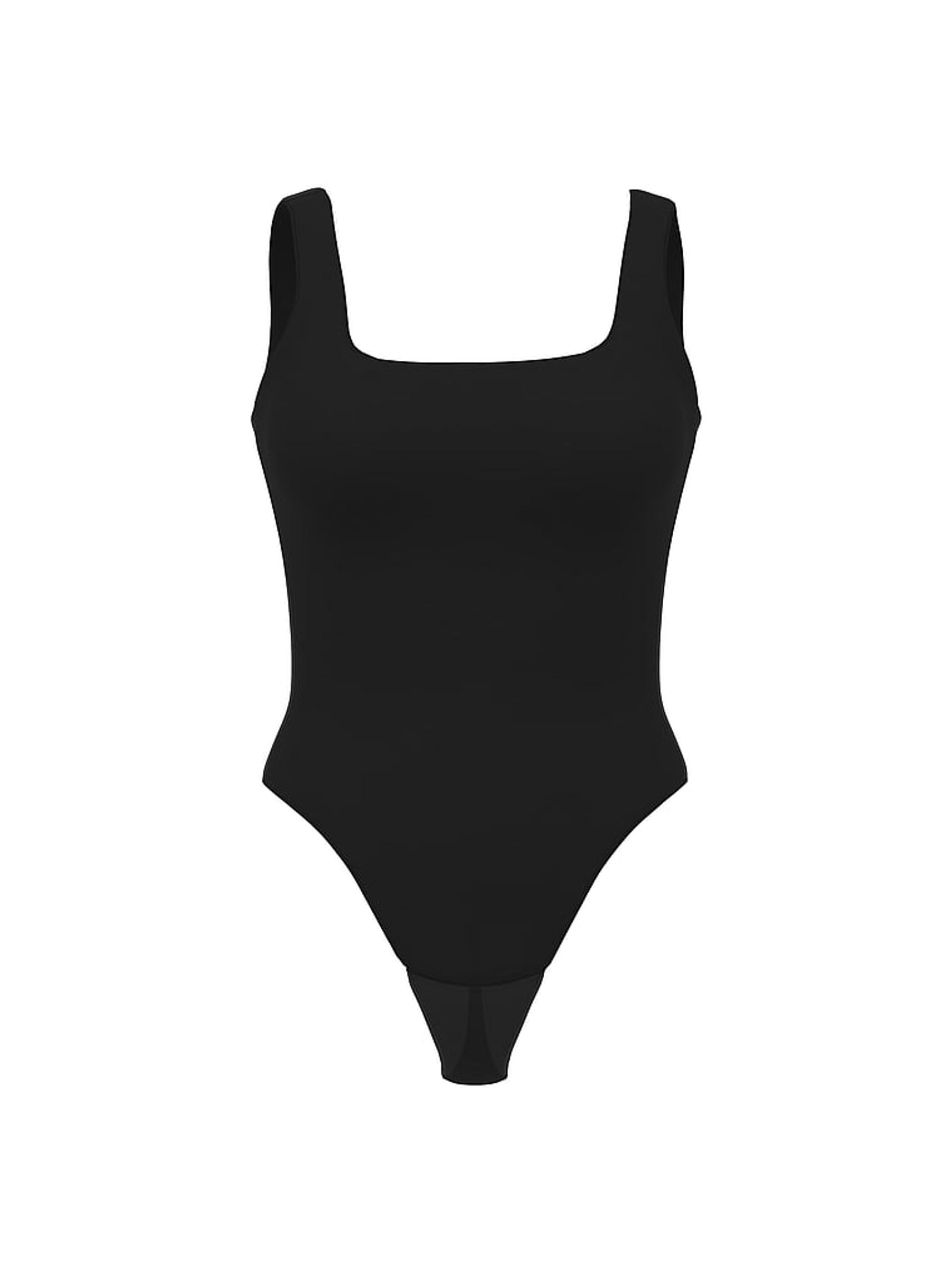 Black FeatherSoft™ Square Neck Tank Bodysuit - Image 3 of 3
