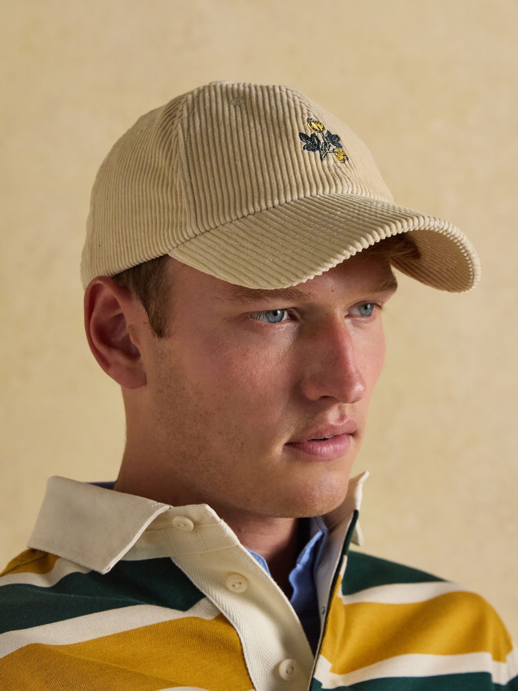 Chadwick Cream Corduroy Unisex Baseball Cap - Image 2 of 7