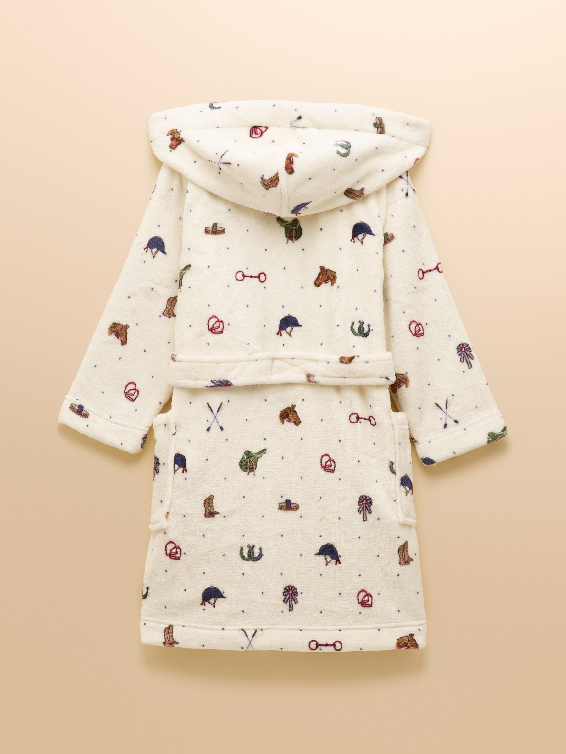 Girls' Snug Cream Dressing Gown - Image 4 of 6