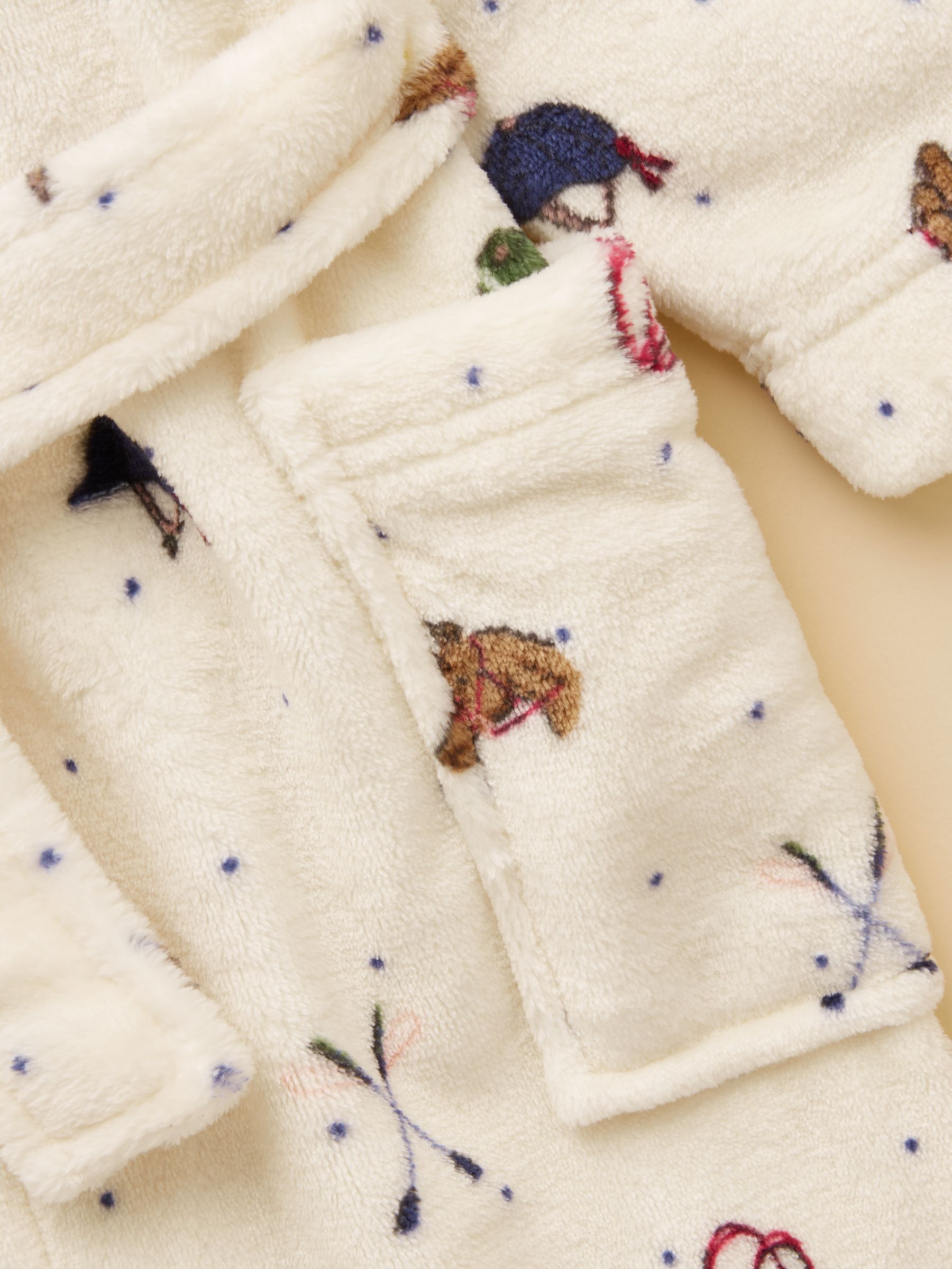Girls' Snug Cream Dressing Gown - Image 5 of 6