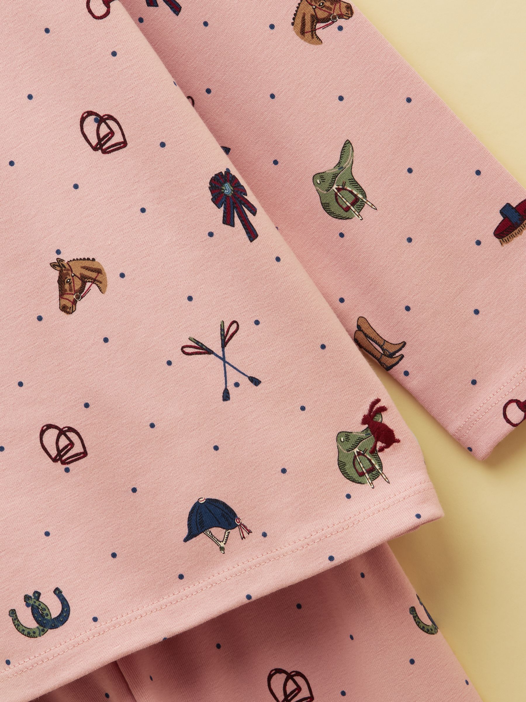 Girls' Kipwell Pink Long Sleeve Pyjama Set - Image 6 of 7