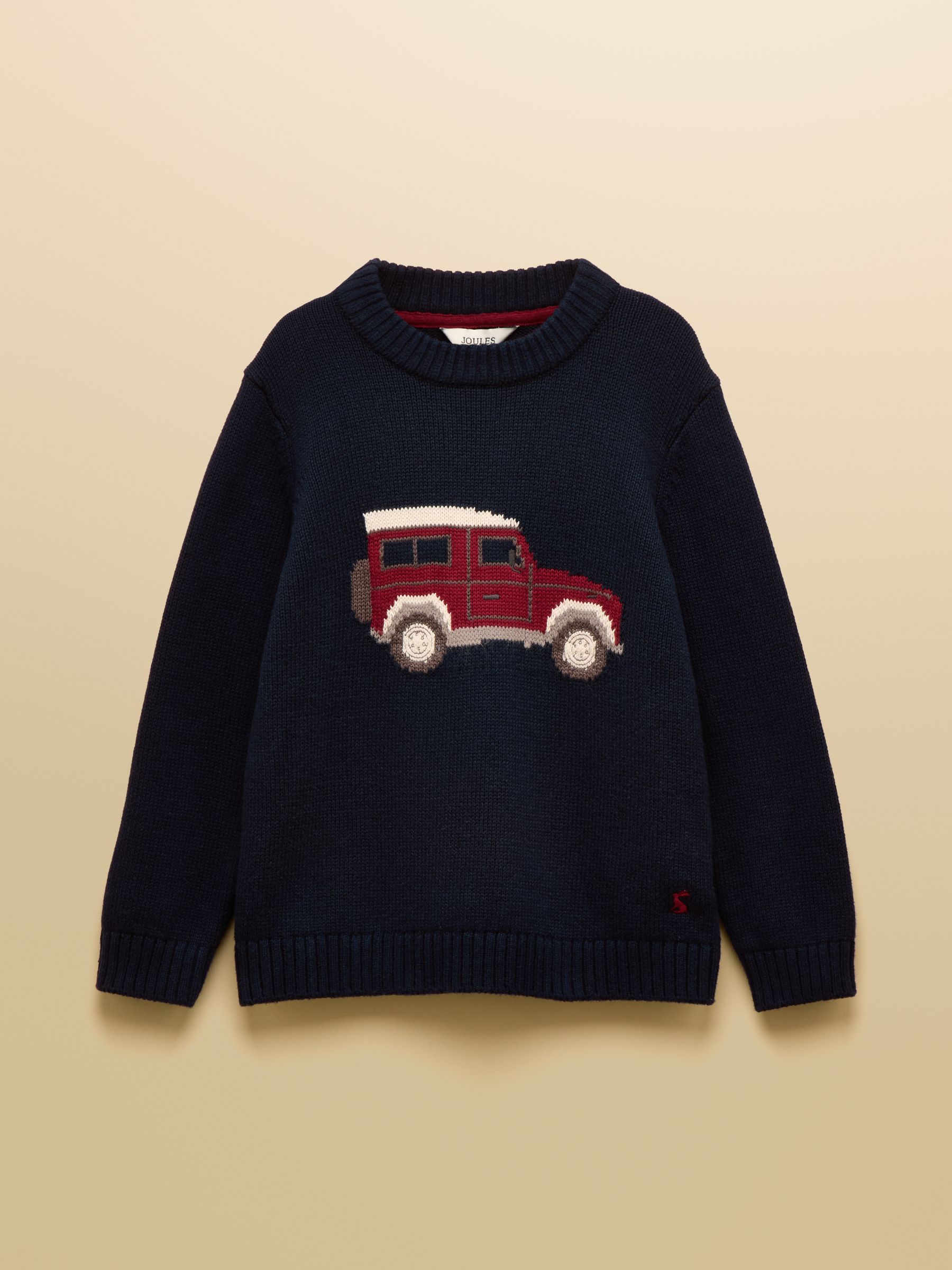 Kids' Cracking Navy Blue Intarsia Knit Jumper - Image 2 of 6