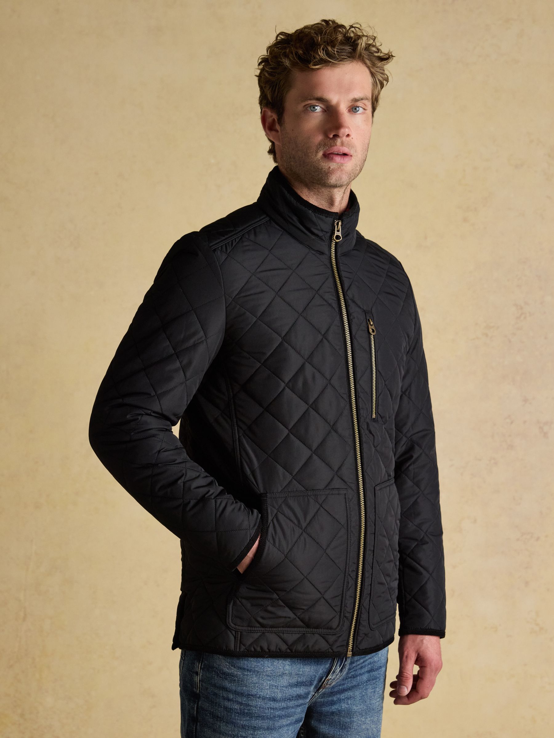 Maynard Black Diamond Quilted Jacket - Image 1 of 10 Maynard Black Diamond Quilted Jacket - Image 1 of 10
