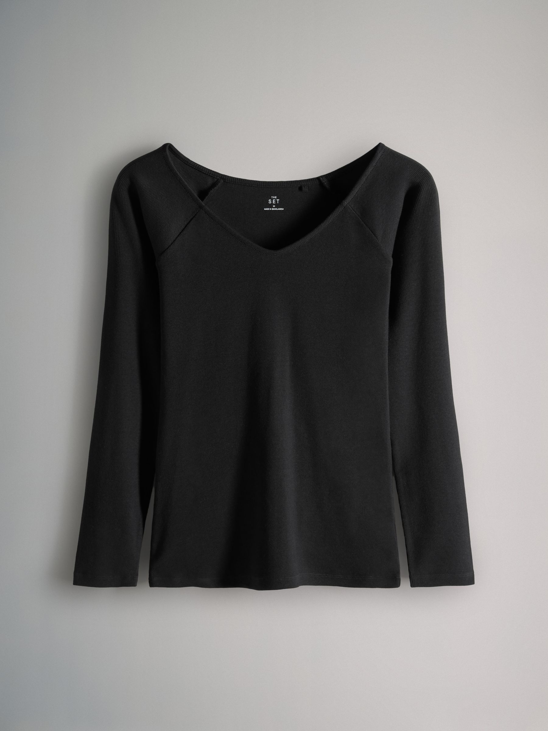 3 Pack Deep V-Neck Ribbed Long Sleeve Tops - Image 4 of 6