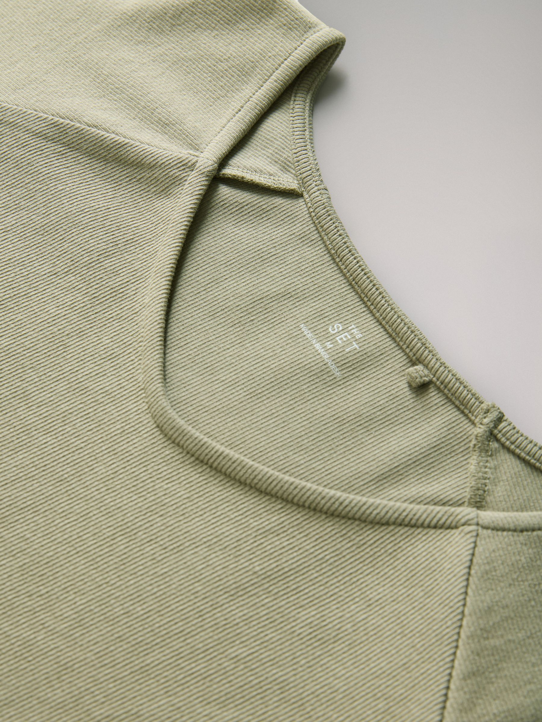 3 Pack Deep V-Neck Ribbed Long Sleeve Tops - Image 5 of 6