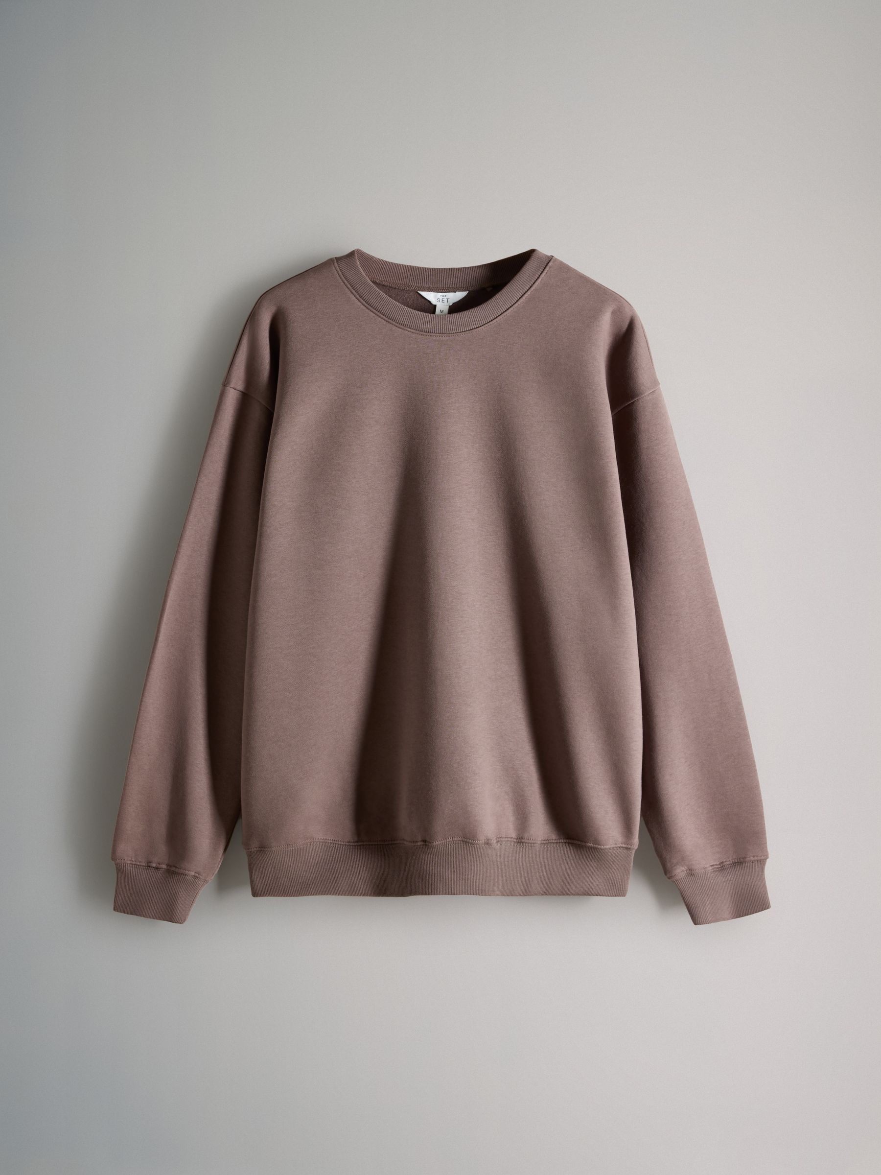 Chocolate Brown/Taupe Brown/Dusty Pink/Cream - 4 Pack Relaxed Crew Neck Sweatshirt - Image 3 of 7