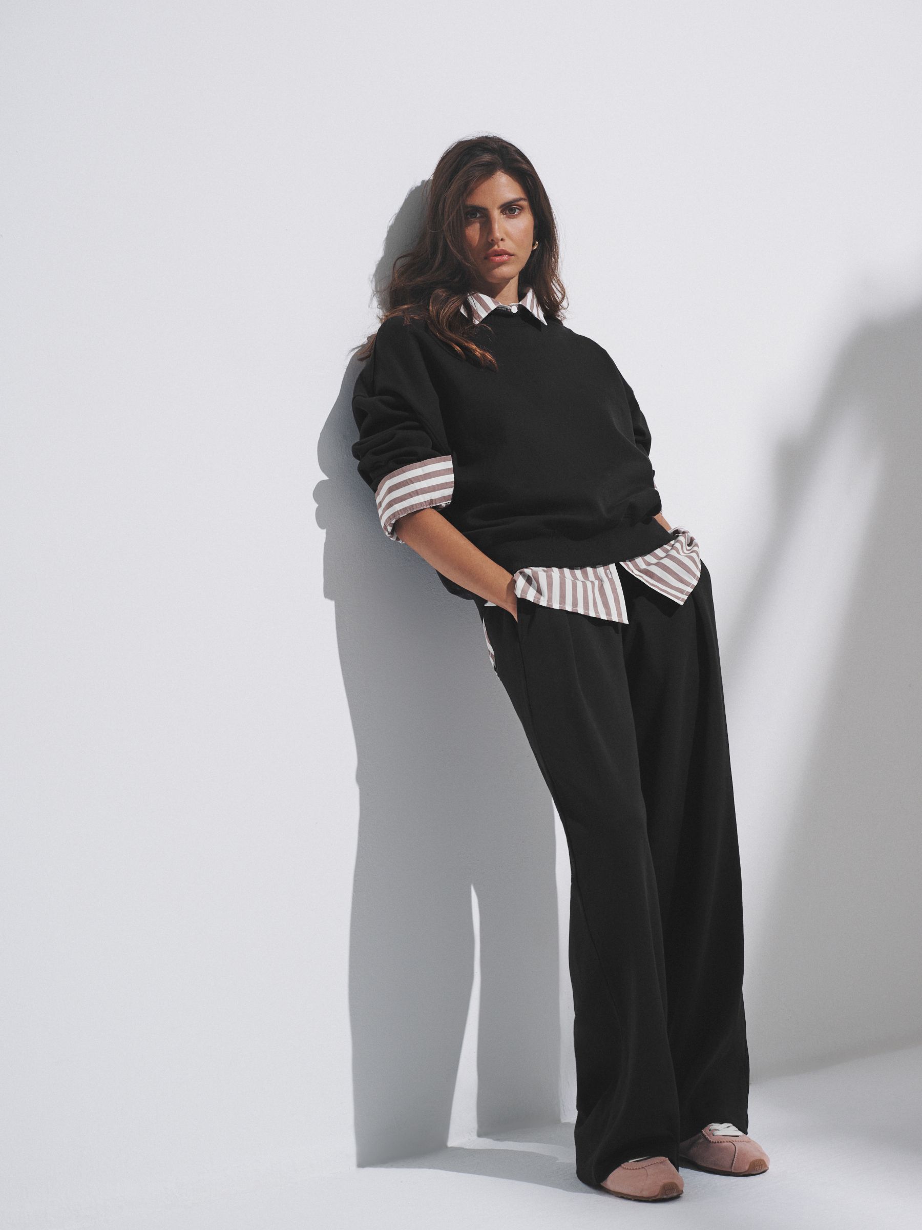 Brown/Black - 2 Pack Heavyweight Premium Pleat Front Jersey Trousers - Image 3 of 10
