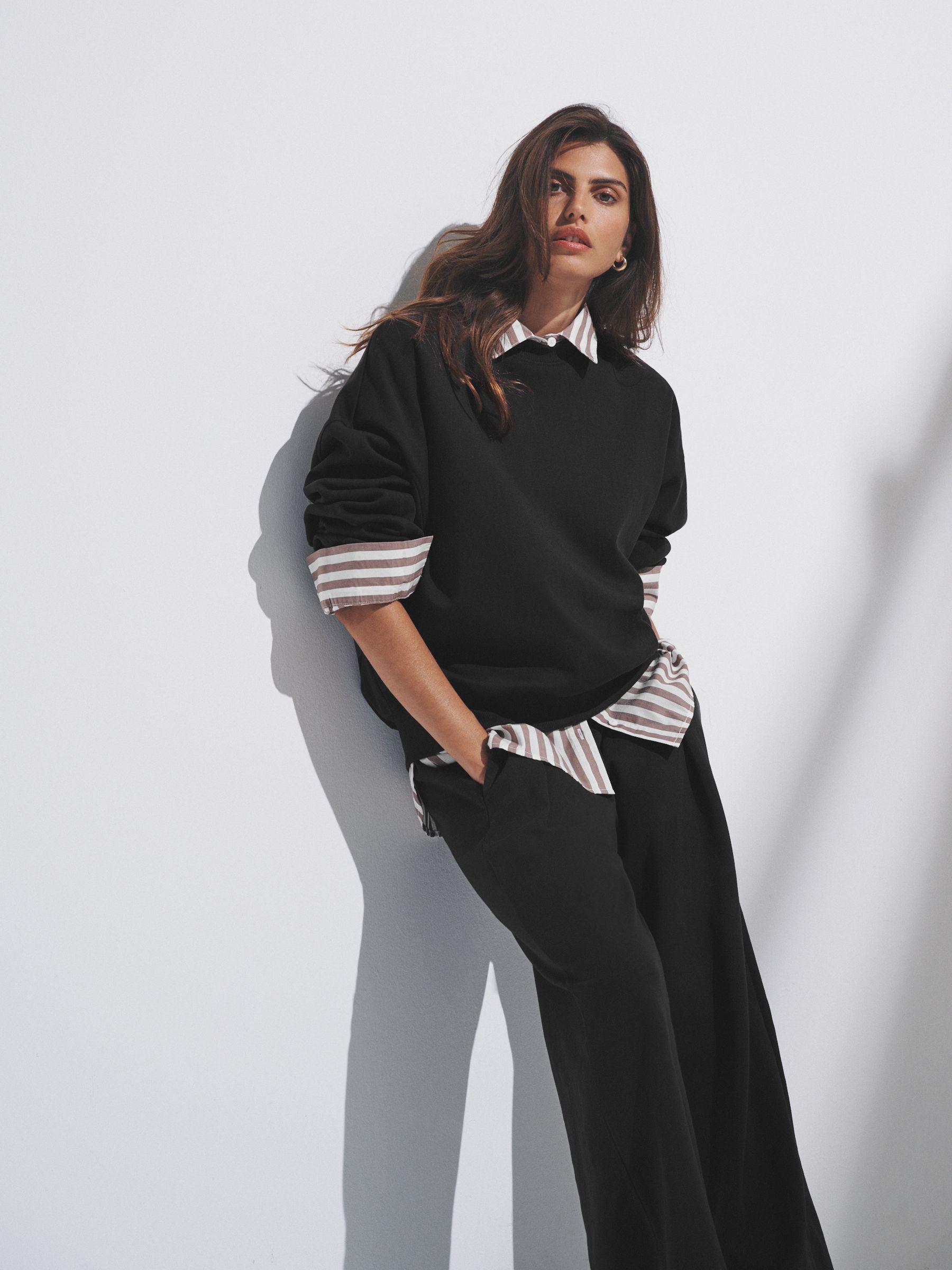 Brown/Black - 2 Pack Heavyweight Premium Pleat Front Jersey Trousers - Image 5 of 10