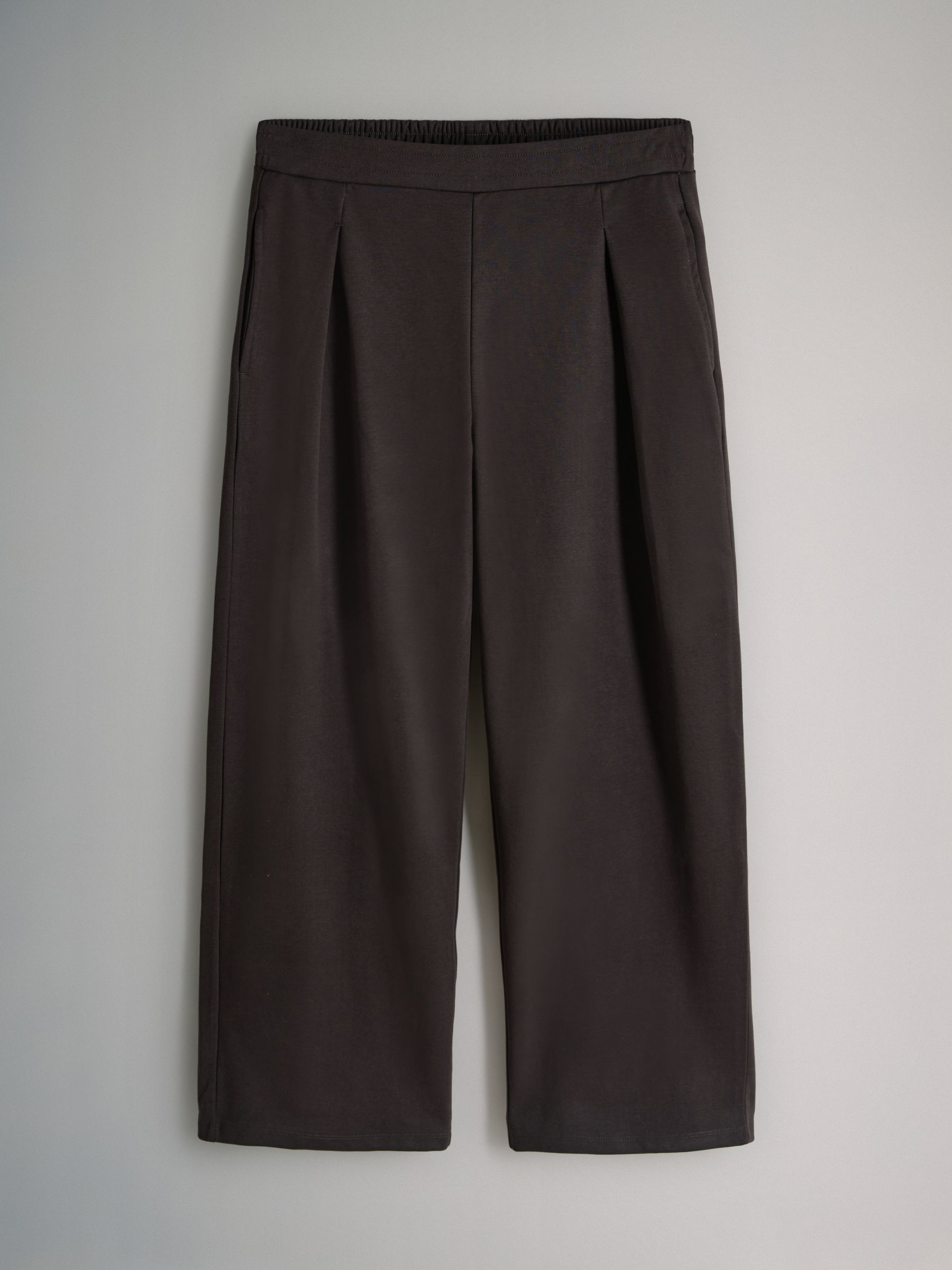 Brown/Black - 2 Pack Heavyweight Premium Pleat Front Jersey Trousers - Image 8 of 10