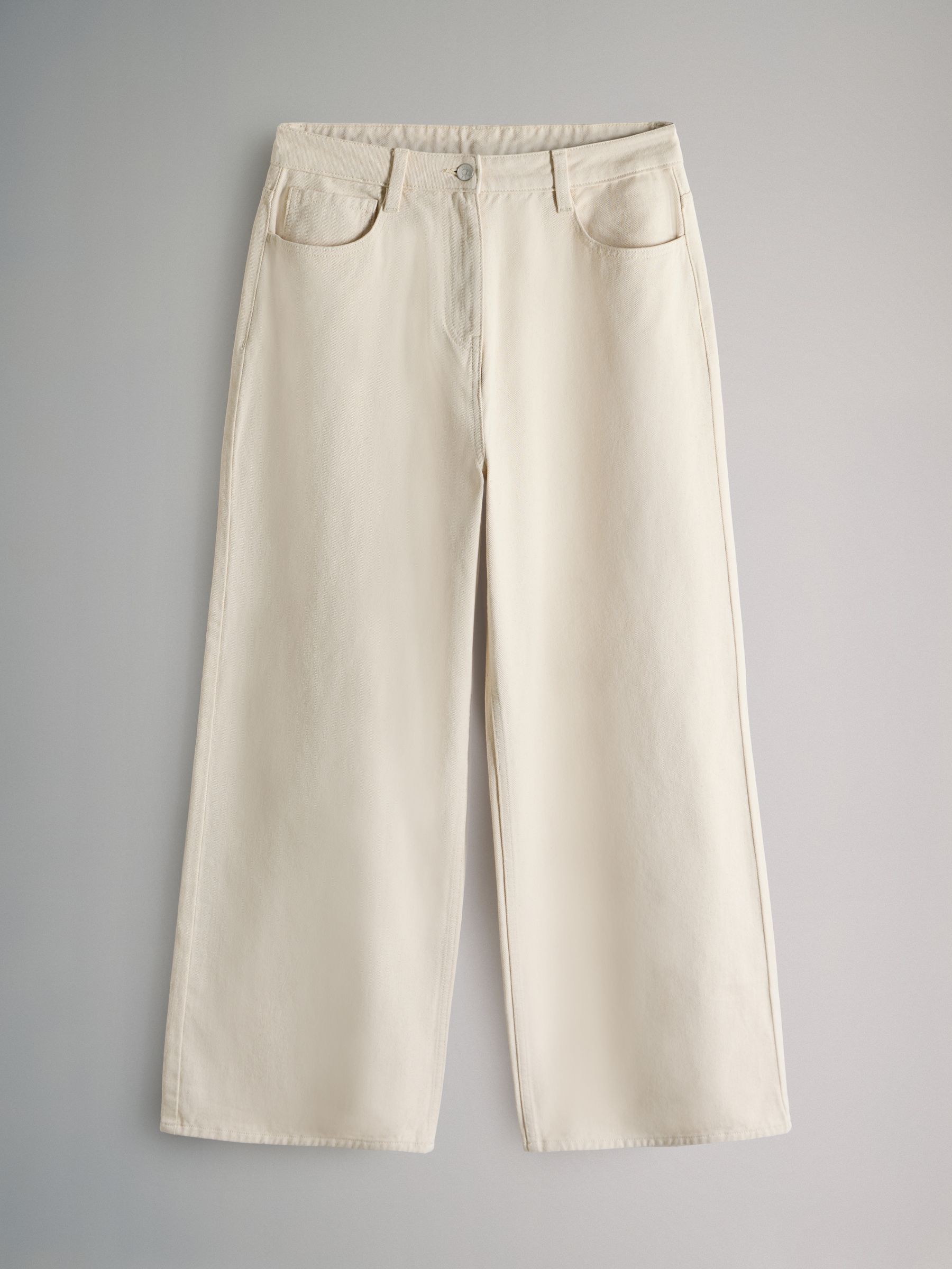 Cream/Chocolate Brown - 2 Pack Denim Straight Leg Jeans - Image 2 of 5