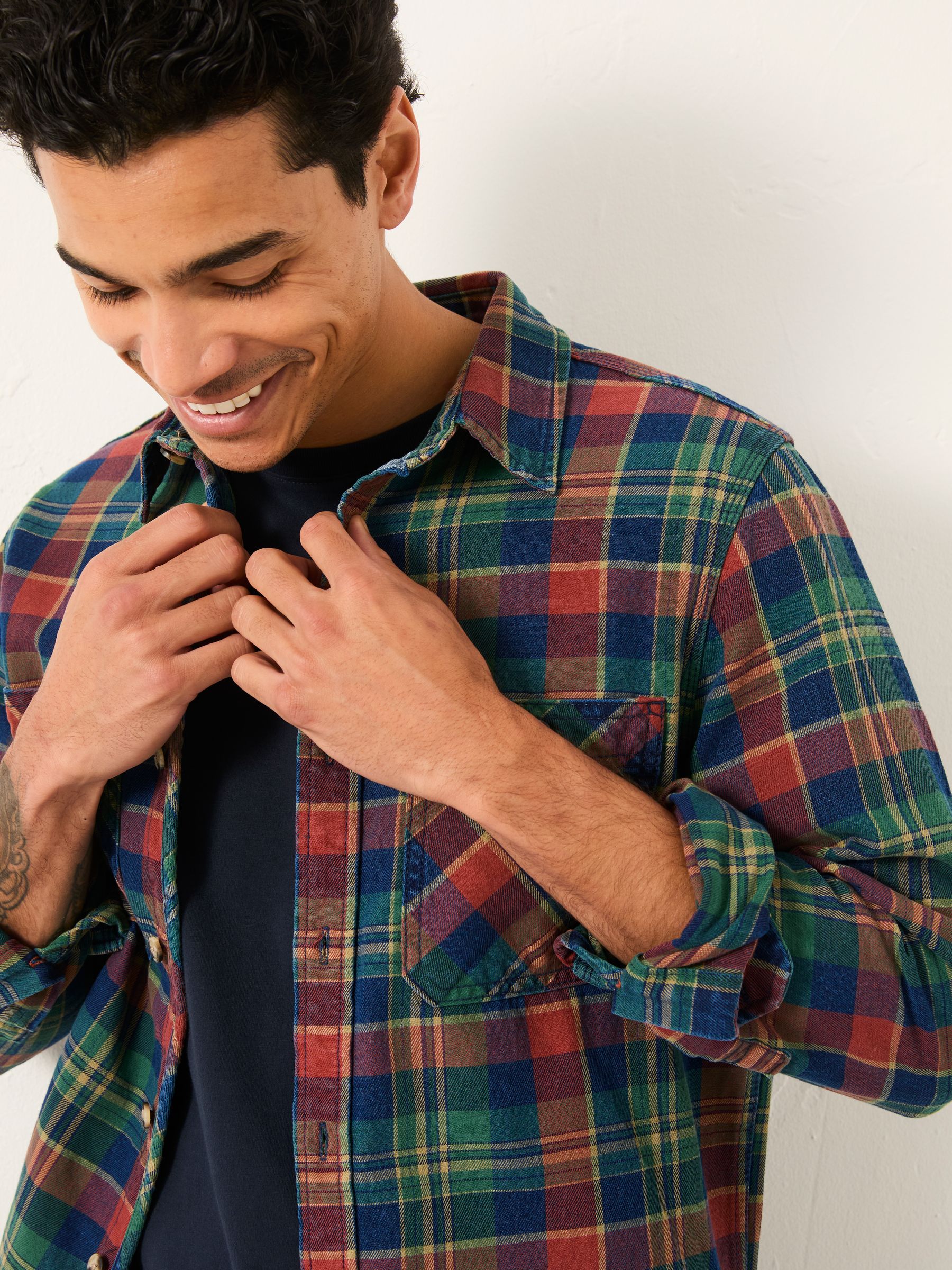 Rye Multi coloured Long Sleeve Buffalo Check Shirt - Image 3 of 5