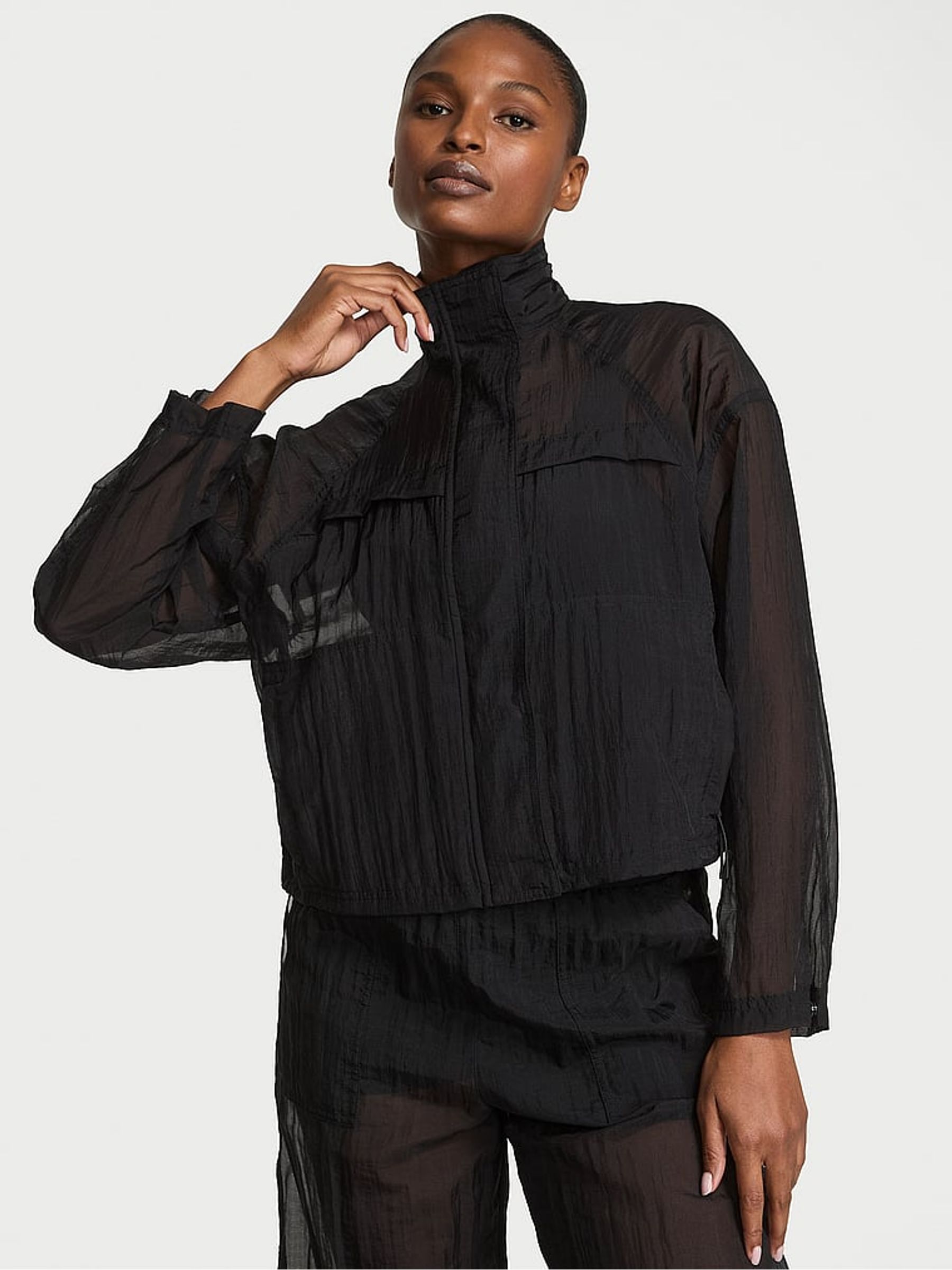 Black VSX Sheer Ripstop Jacket - Image 1 of 3