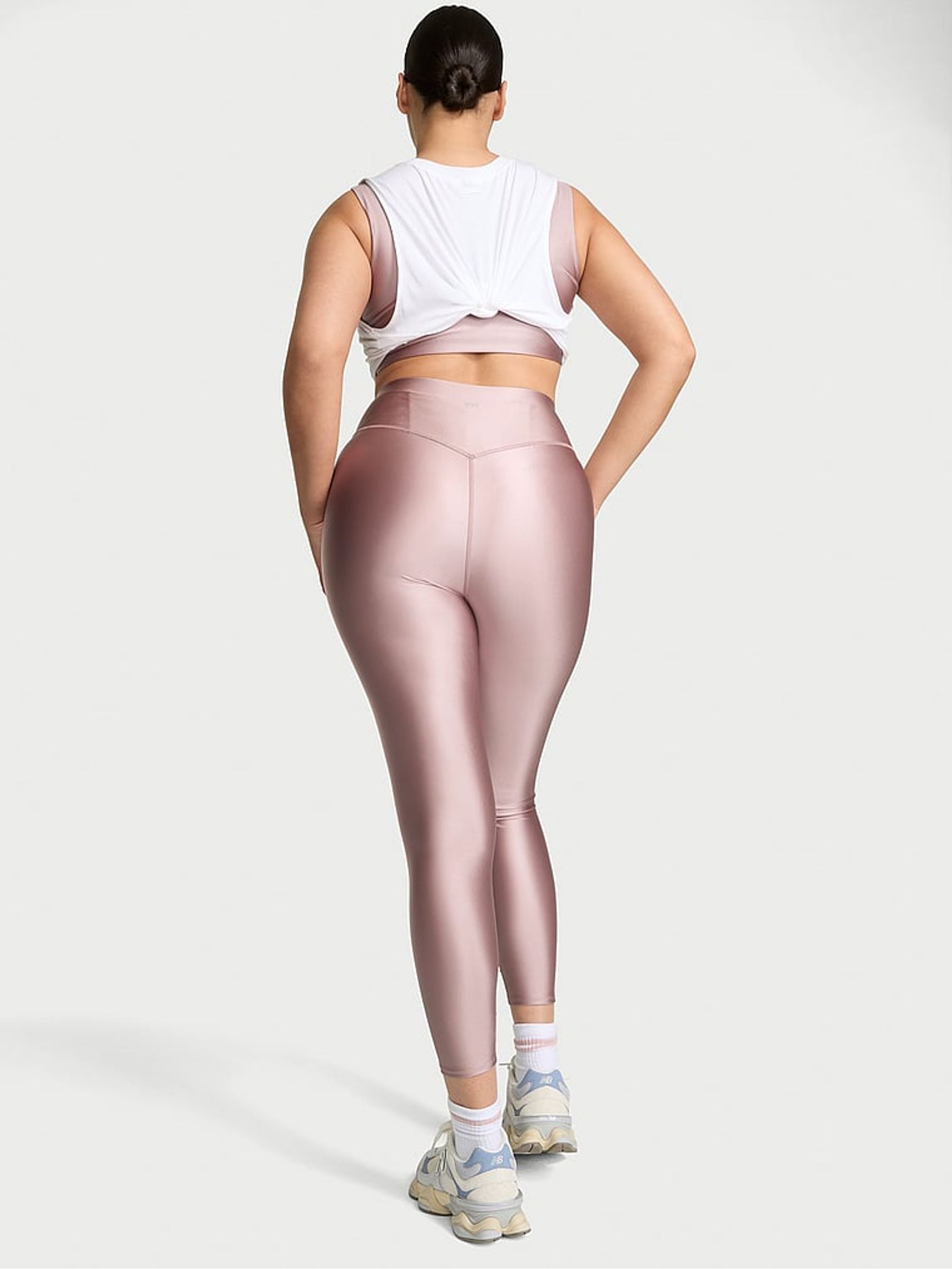 French Mauve Pink VSX GlossyTech™ Leggings - Image 2 of 2