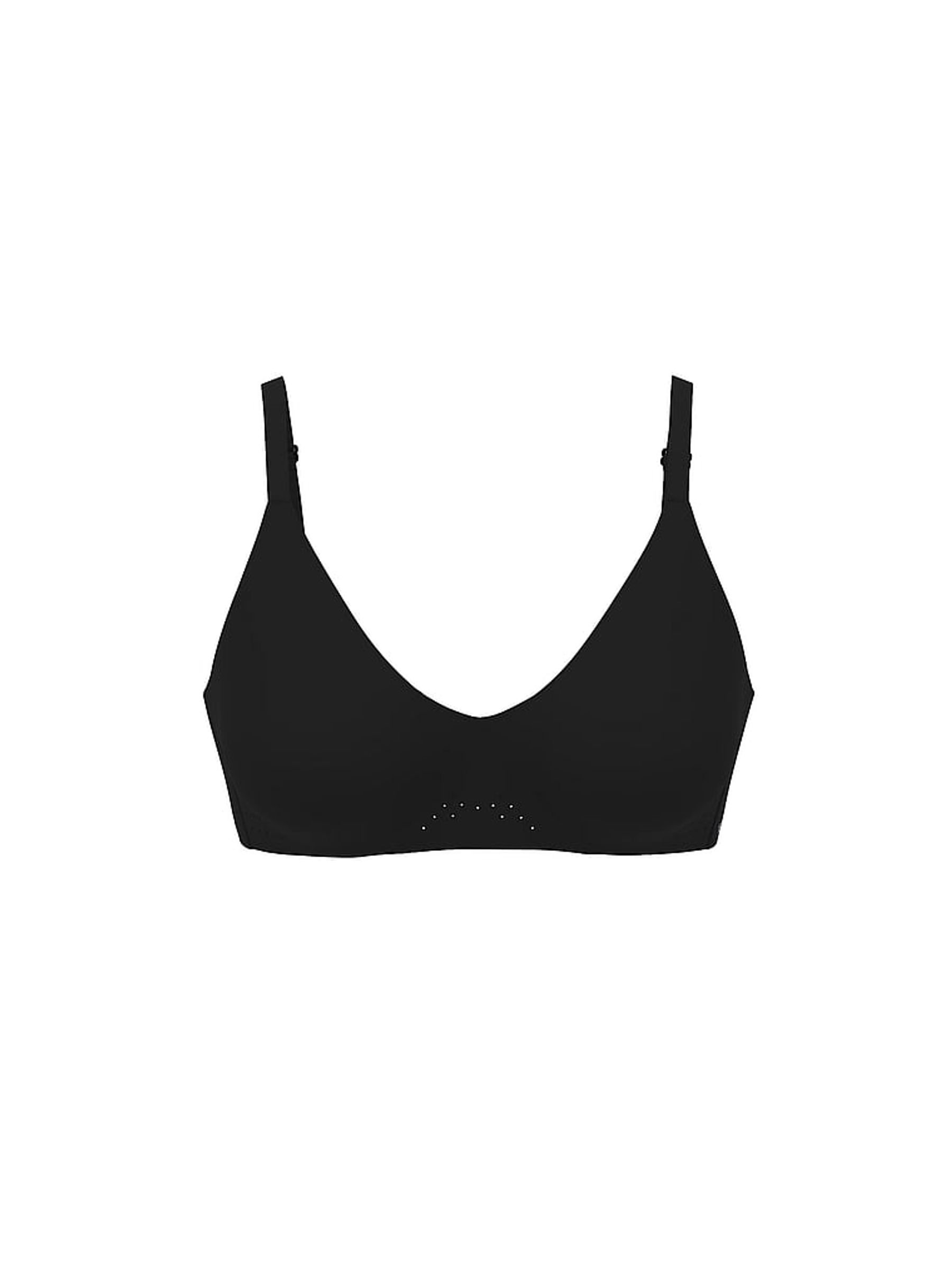 Black VSX Featherweight™ Medium V-Neck Sports Bra - Image 3 of 3